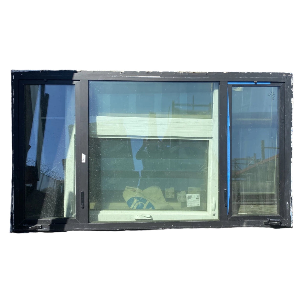 Window · Wood/Clad Casement · Black · 3 Panel · 49.5×33.5 · BY1