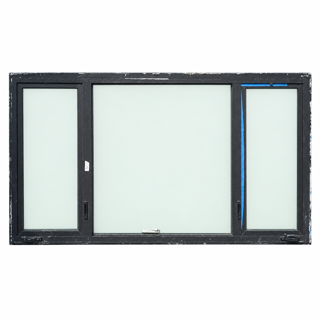 Window · Wood/Clad Casement · Black · 3 Panel · 49.5×33.5 · BY1