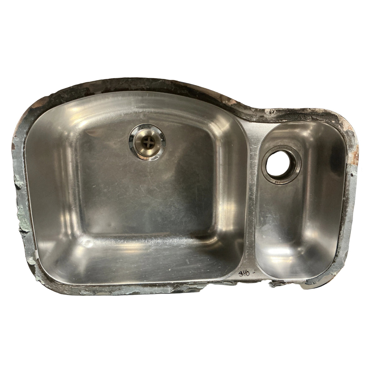 Kitchen sink stainless steel double TRP