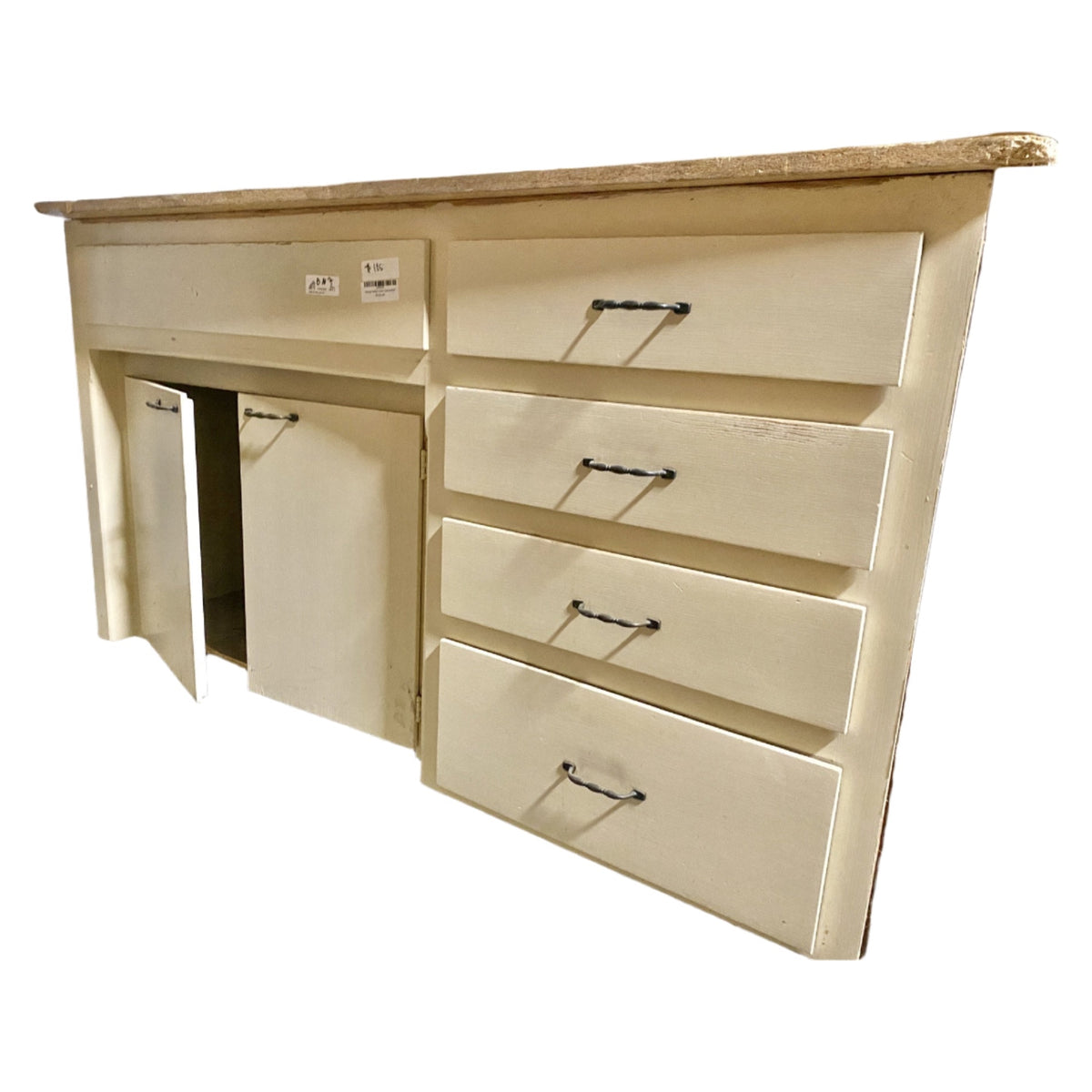 Vintage Yellow Lower Cabinet BN7
