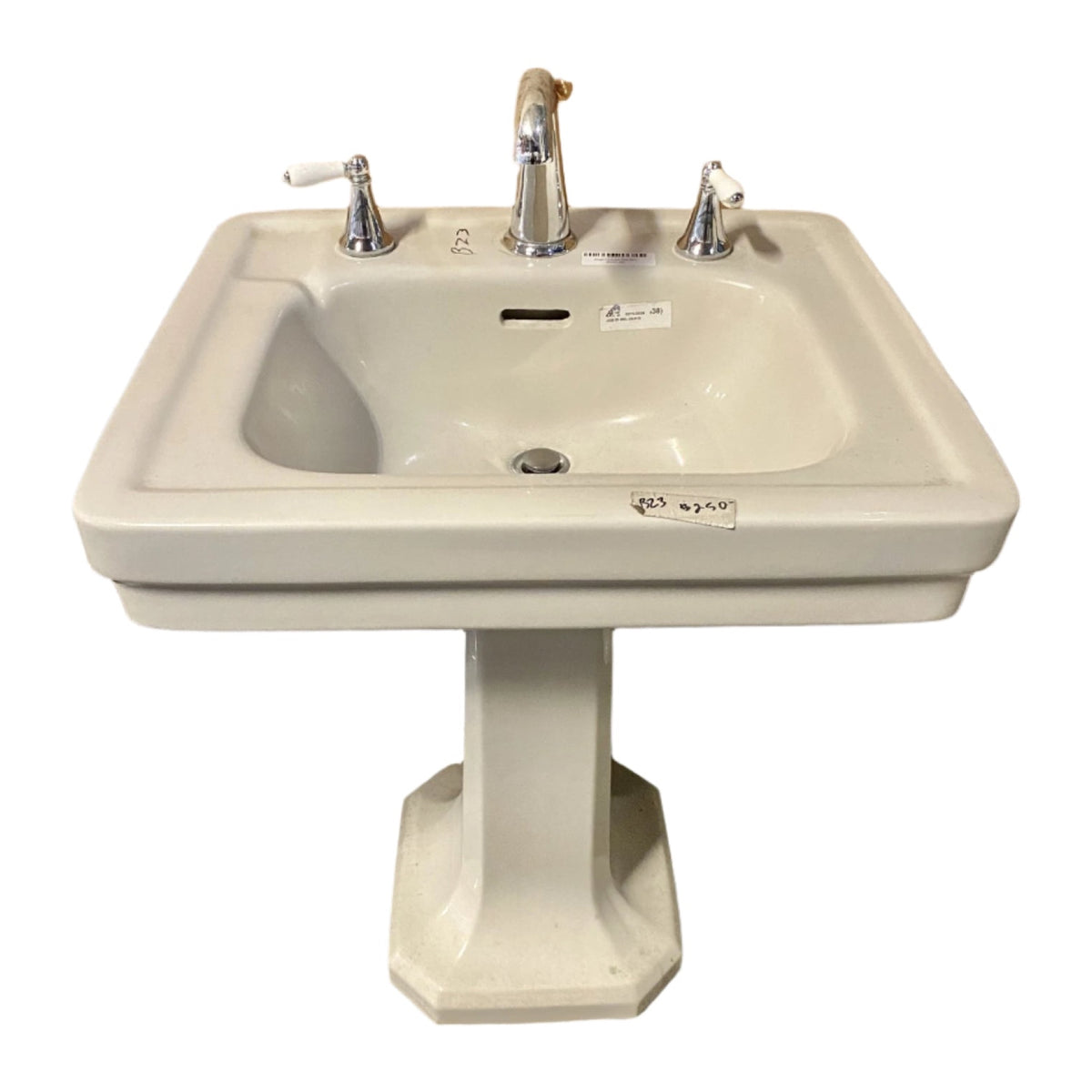 Beige Pedestal Sink BZ3