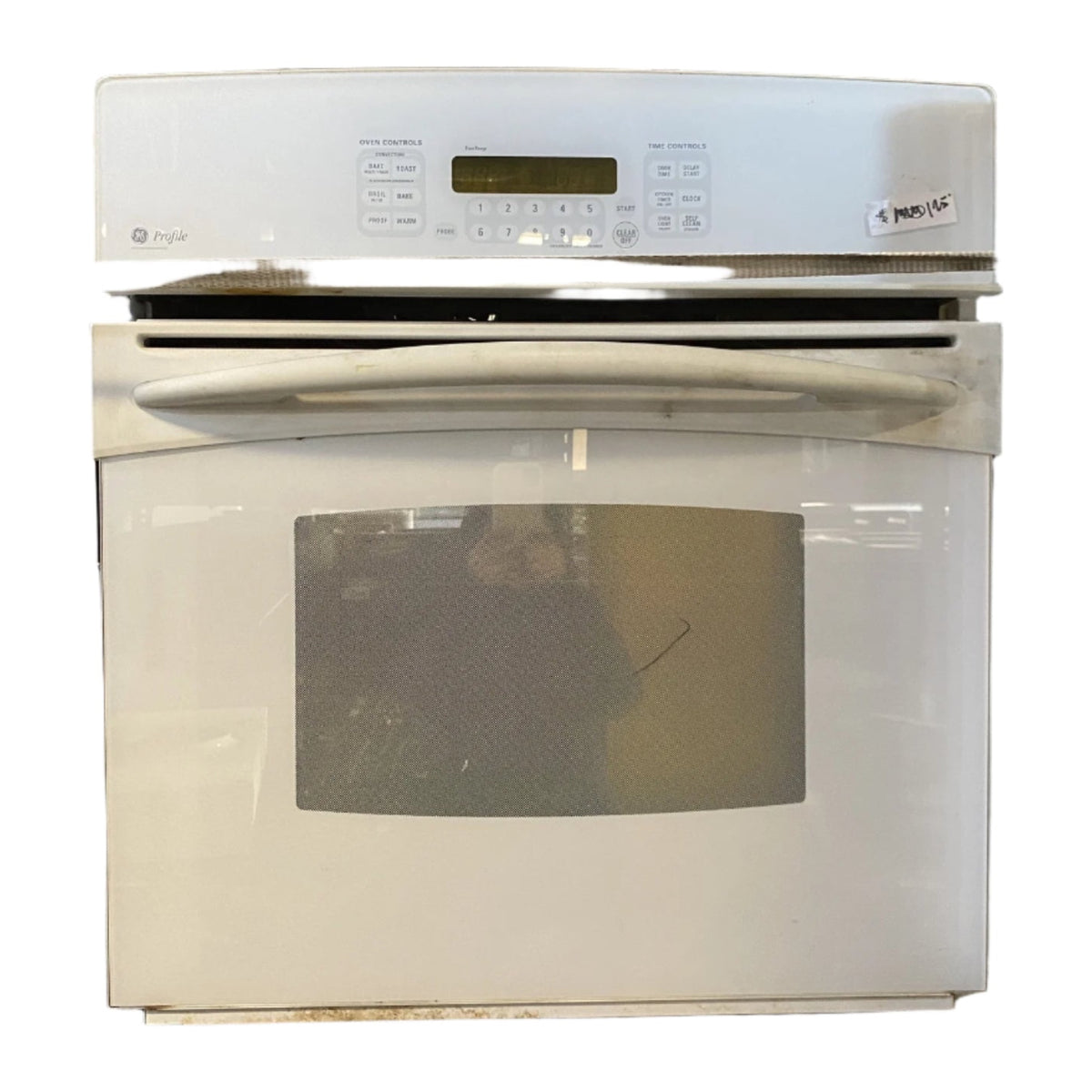 White GE Profile Single Oven TRP