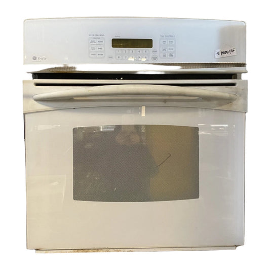 White GE Profile Single Oven TRP