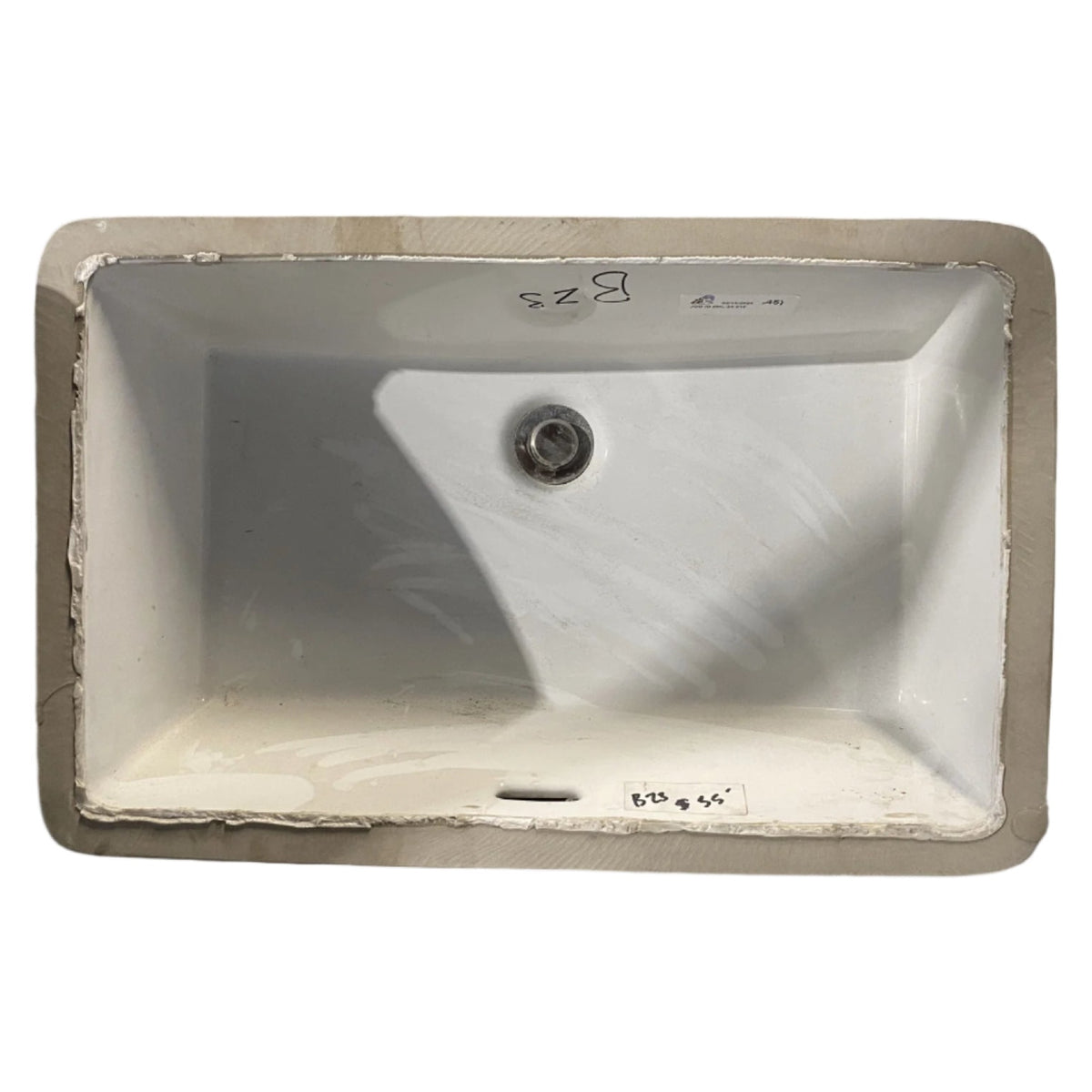 White Rectangular Sink BZ3
