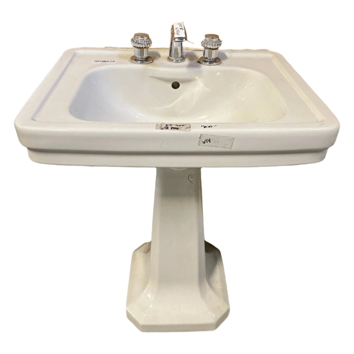 Vintage White Pedestal Sink AN5