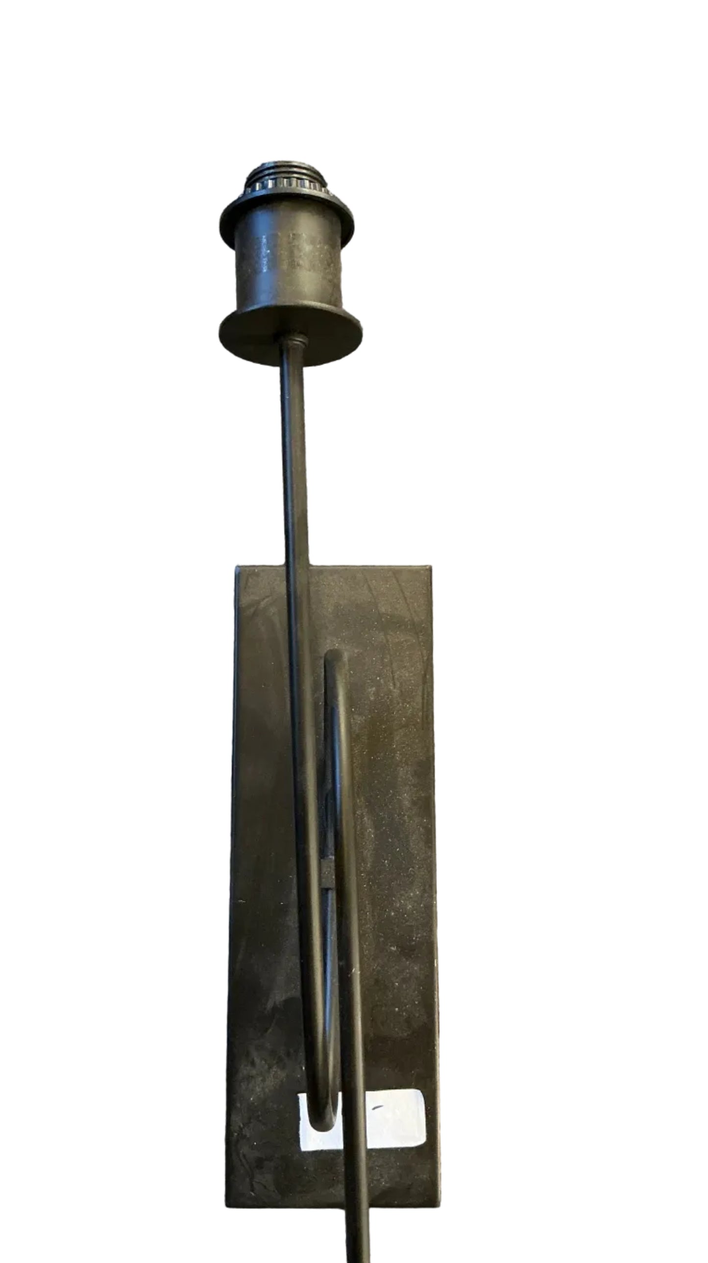 Black metal wall sconce, TRP