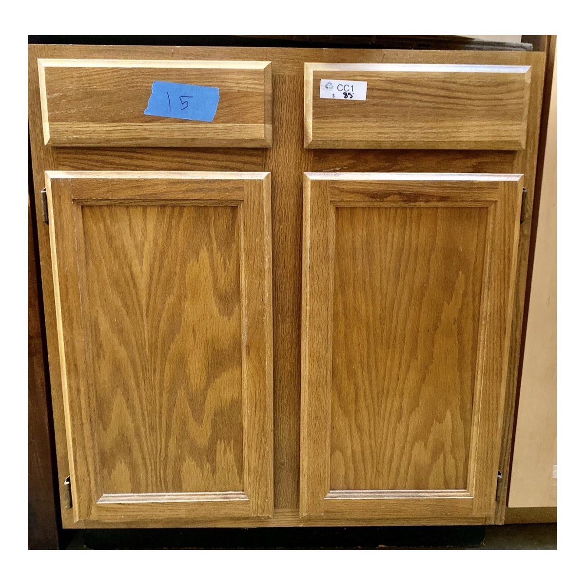 Brown 2 Door Bottom Cabinet CC1