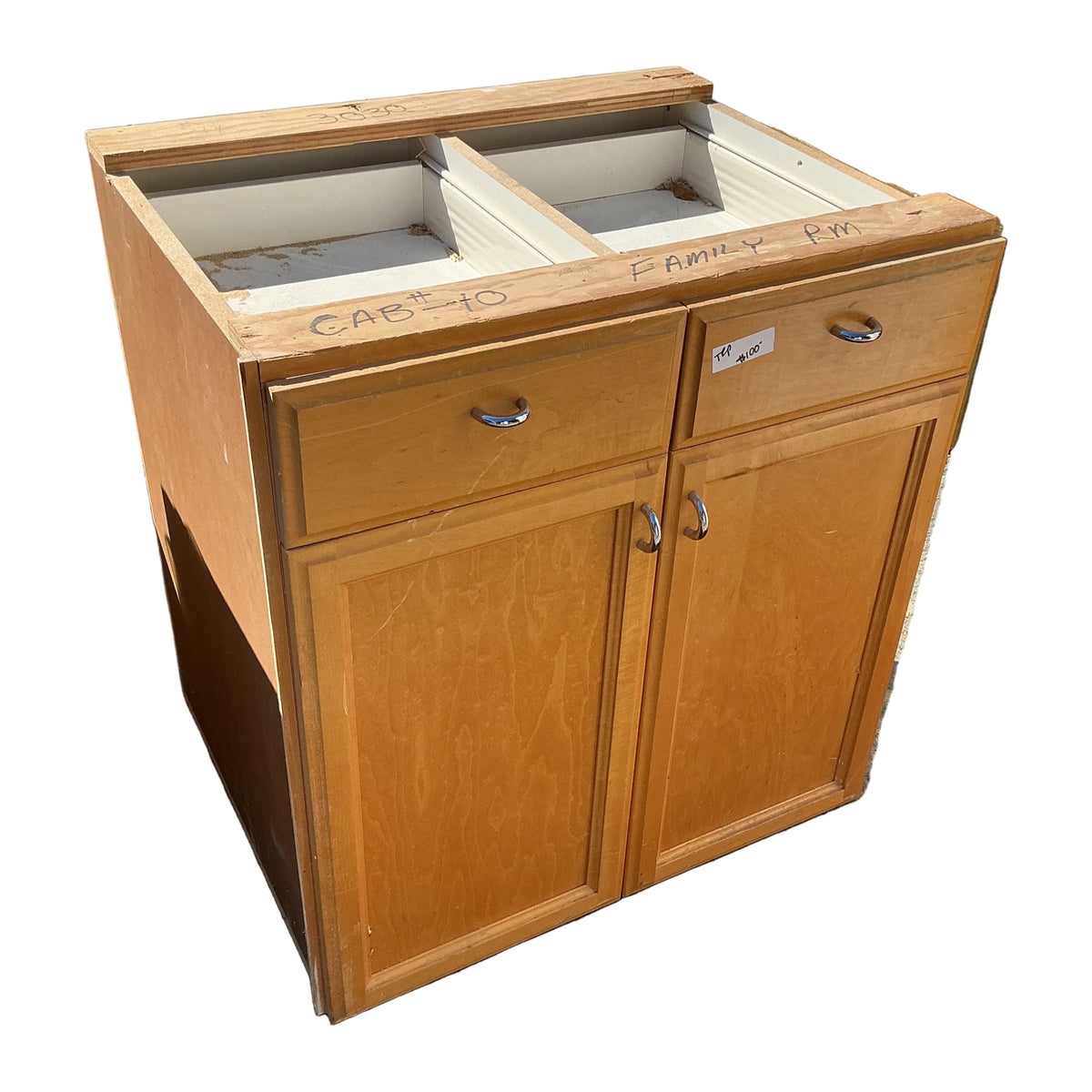 Kitchen base cabinet, 2-door 2-drawer, 31", TRP
