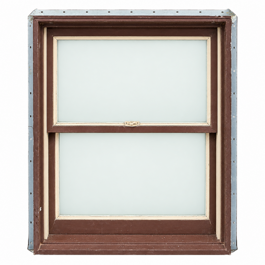 Window · Hung · Brown · 2 Panel · 31×37 · TRP