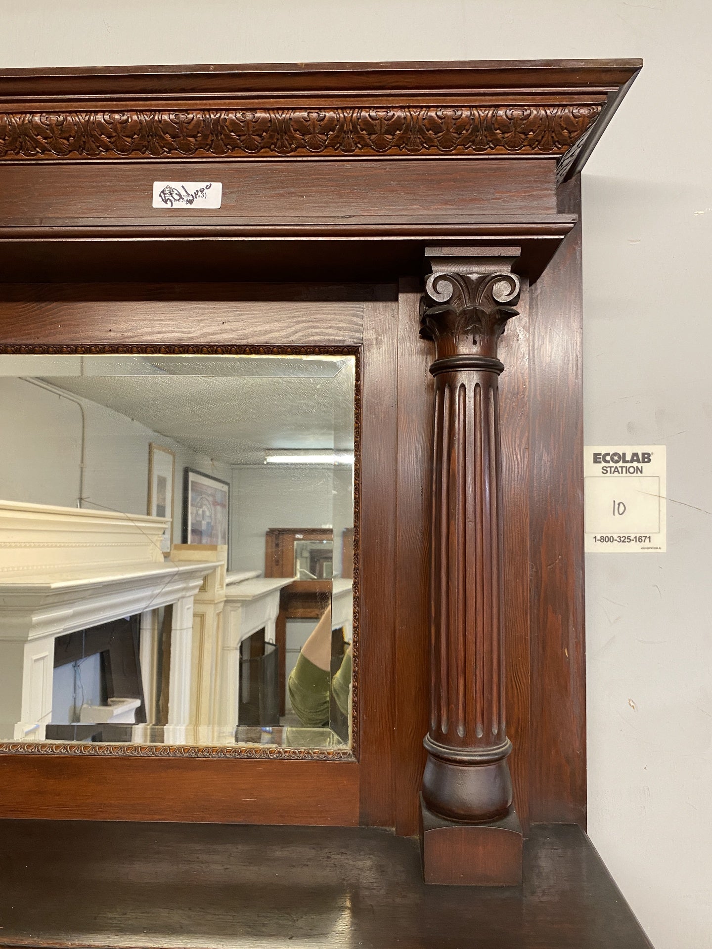 Softwood Firplace Mantle 4 Columns BQ1