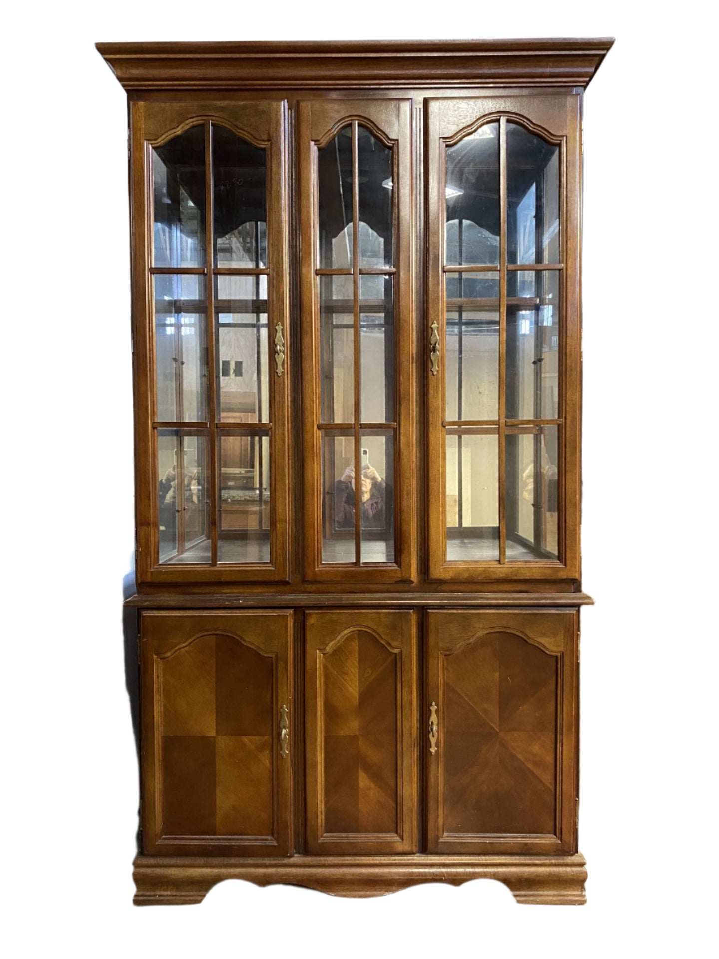 Antique China Cabinet 3 Drawers TRP