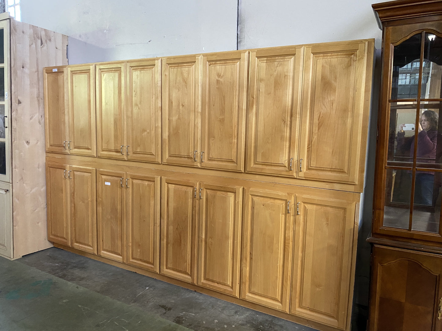 Light Brown 2 Piece Cabinet Set BU5