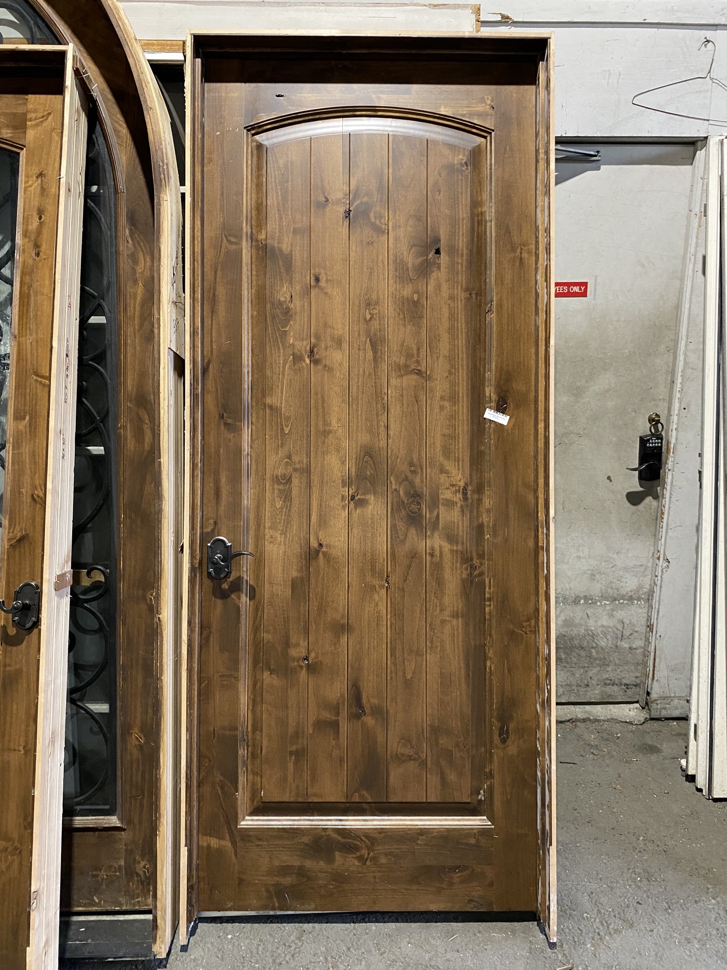 Wood Paneled Exterior Door BS7