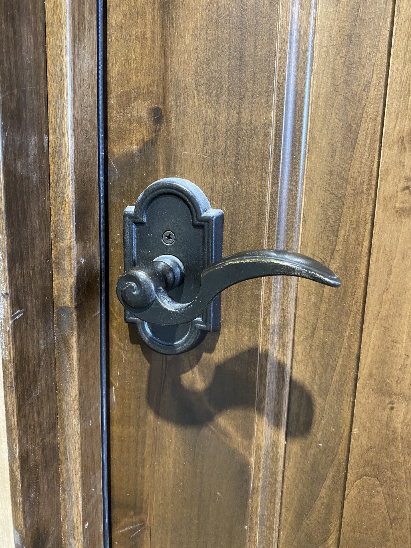 Wood Paneled Exterior Door BS7