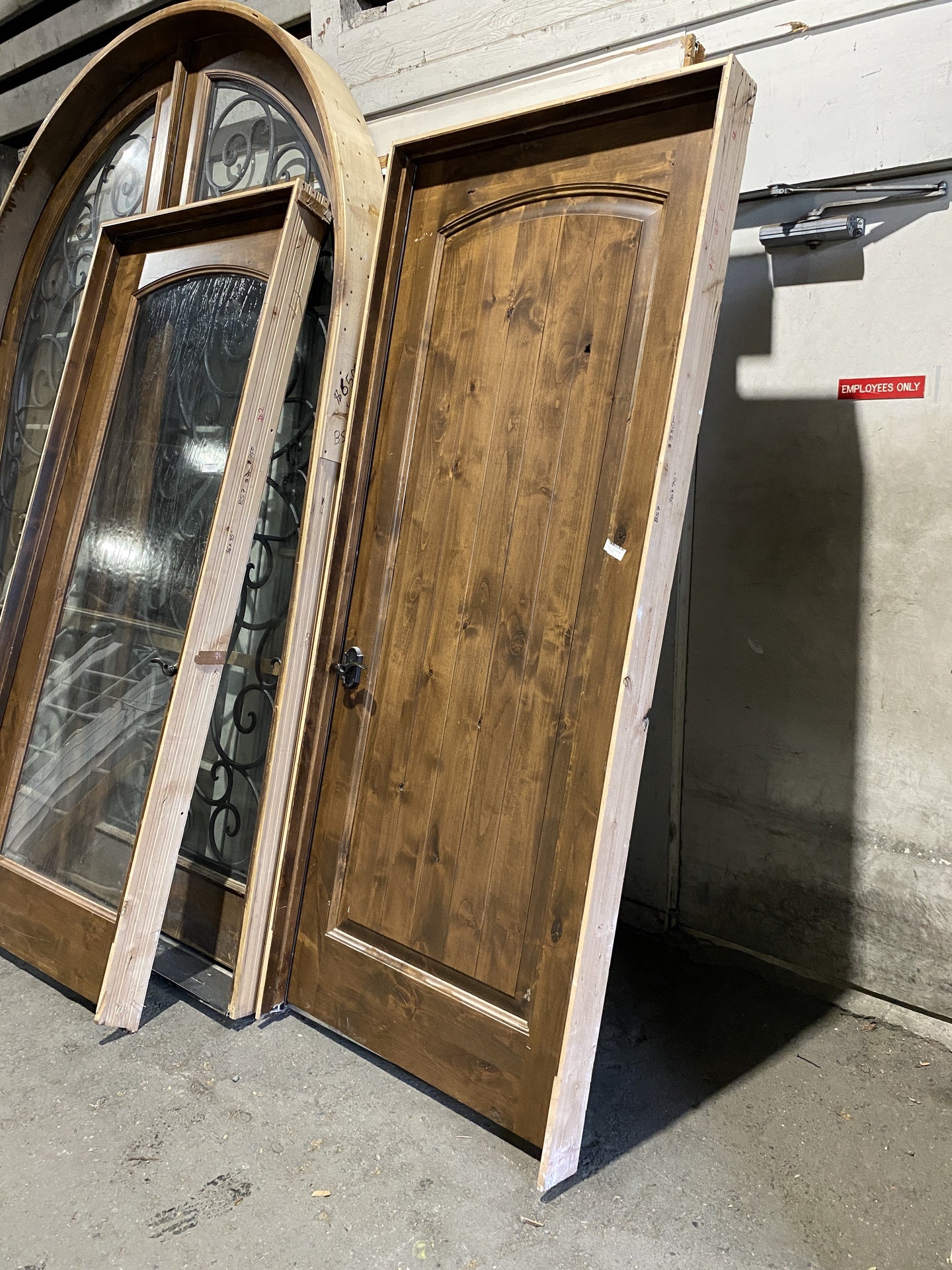 Wood Paneled Exterior Door BS7
