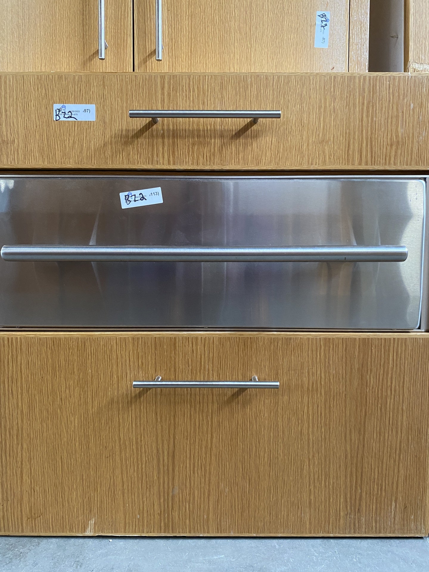Oak Veneer Kitchen Cabinet Set BZ2