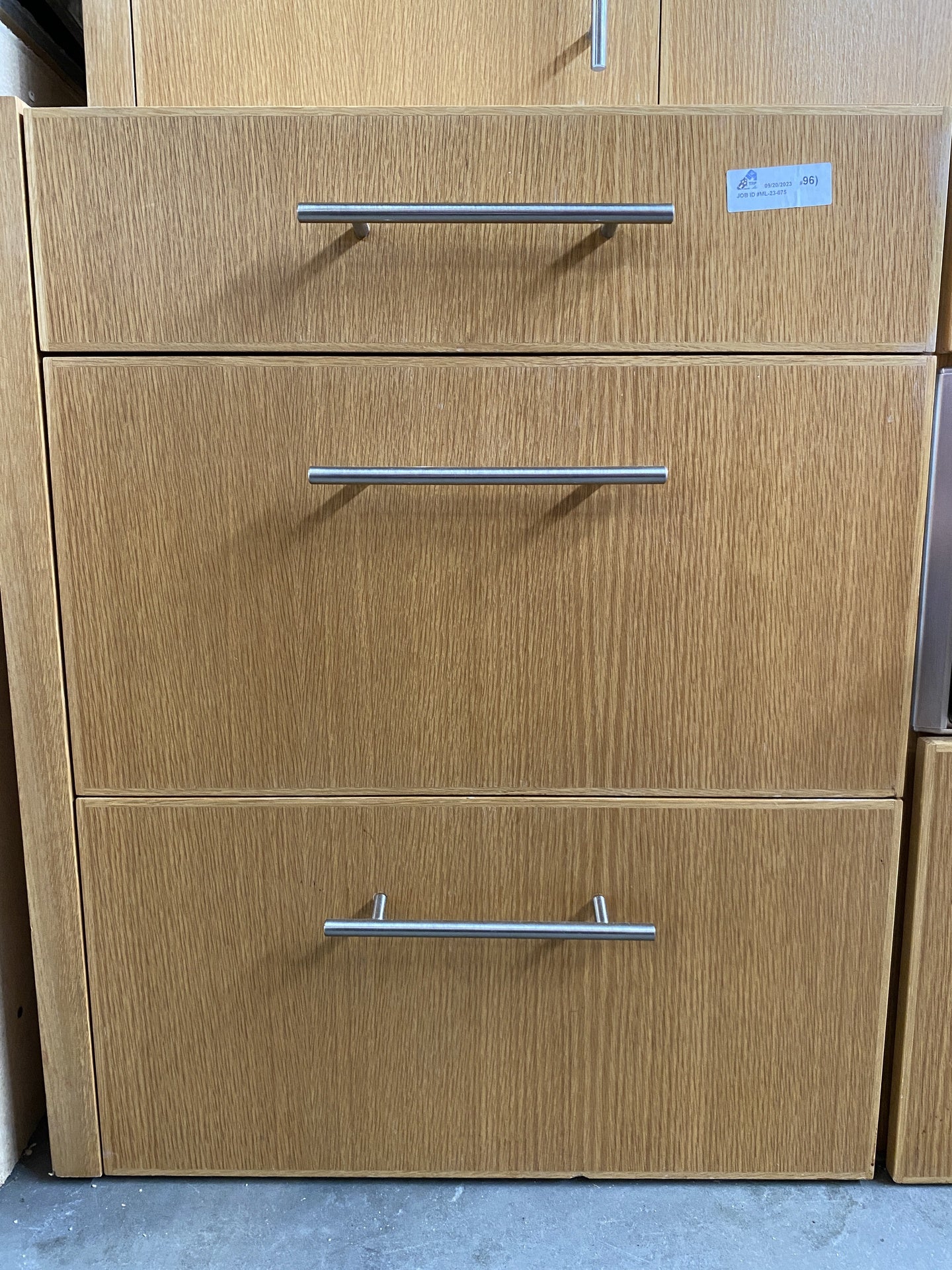 Oak Veneer Kitchen Cabinet Set BZ2