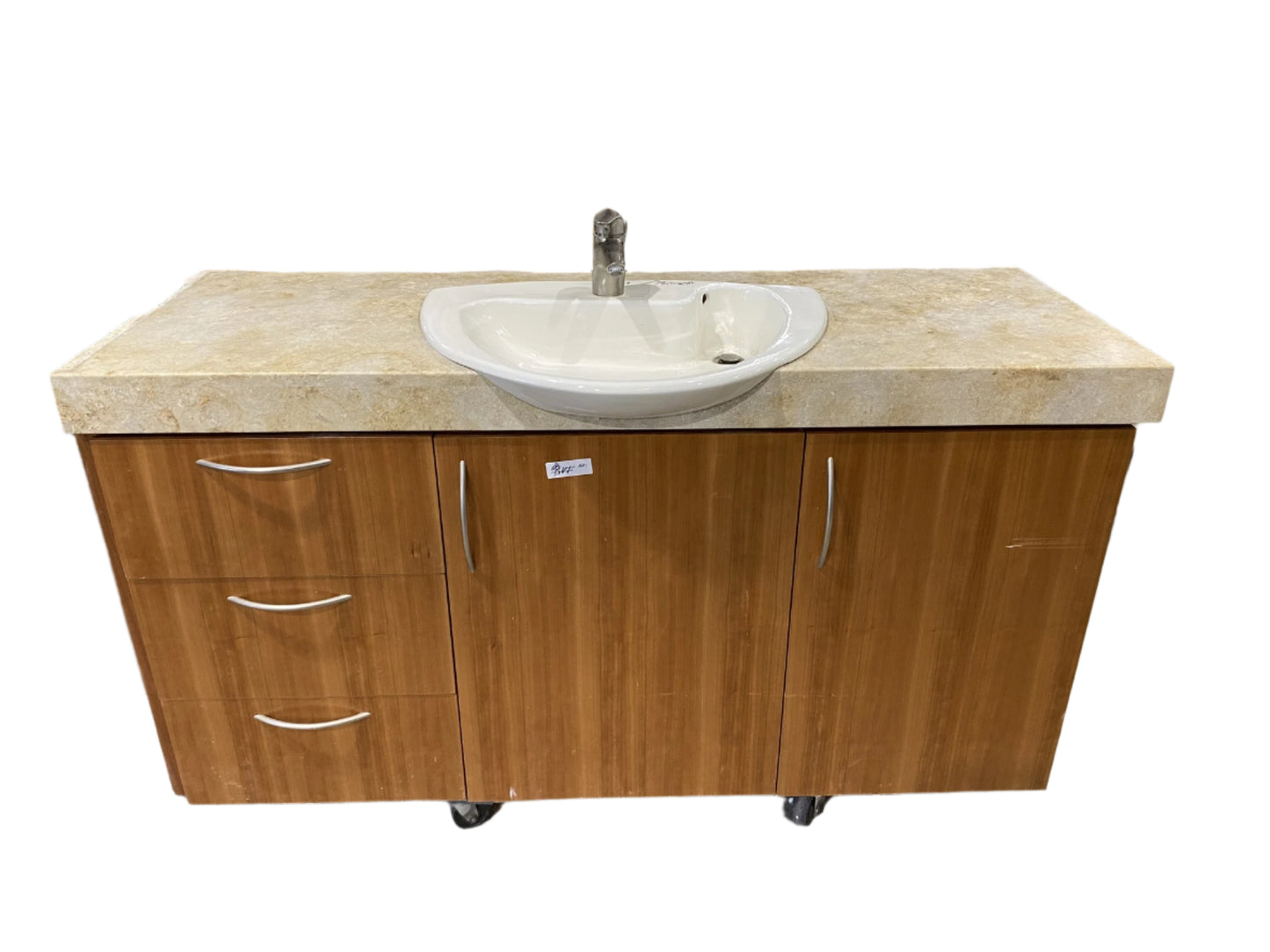 Bathroom Vanity Cream Sink BV1 FB
