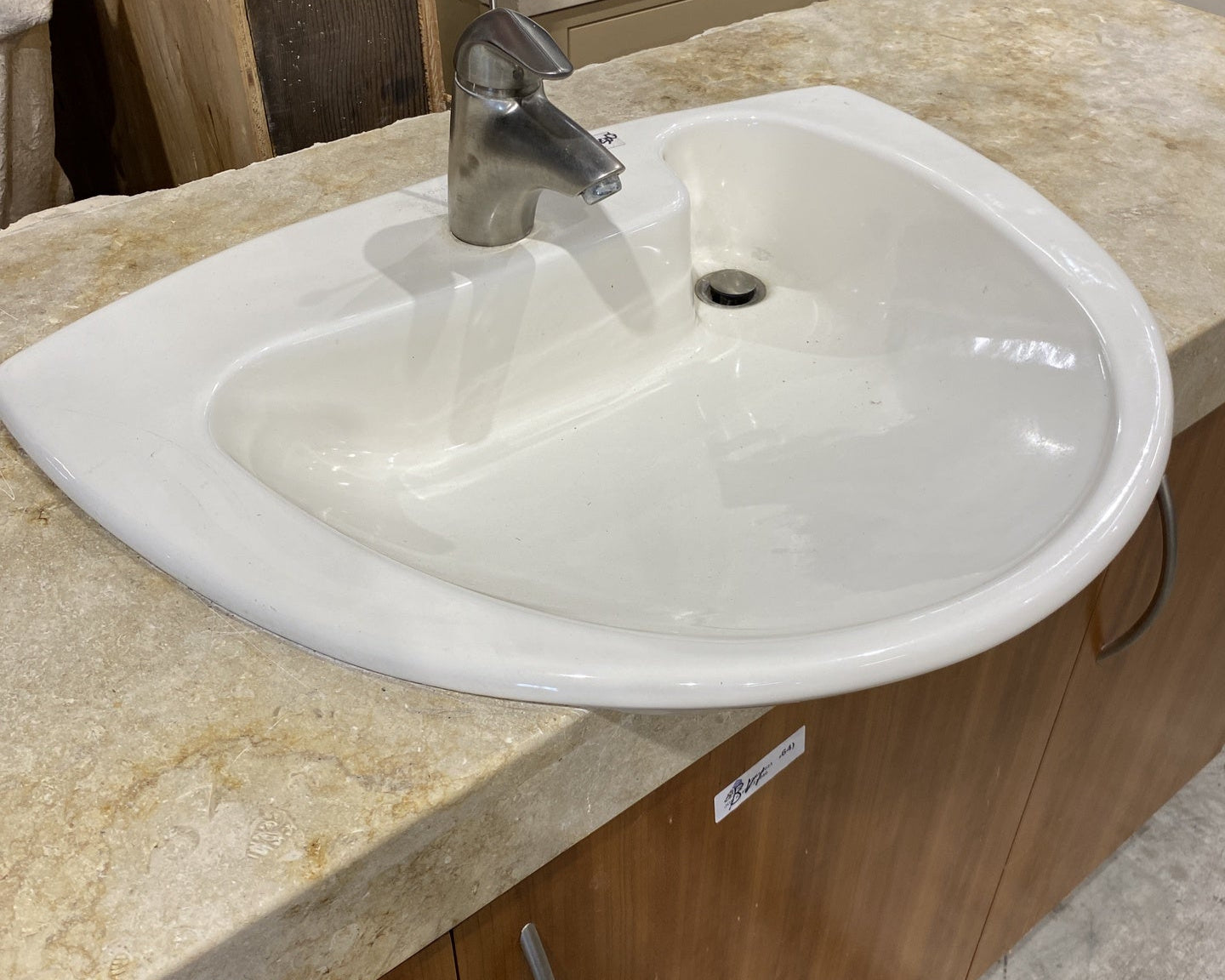 Bathroom Vanity Cream Sink BV1 FB