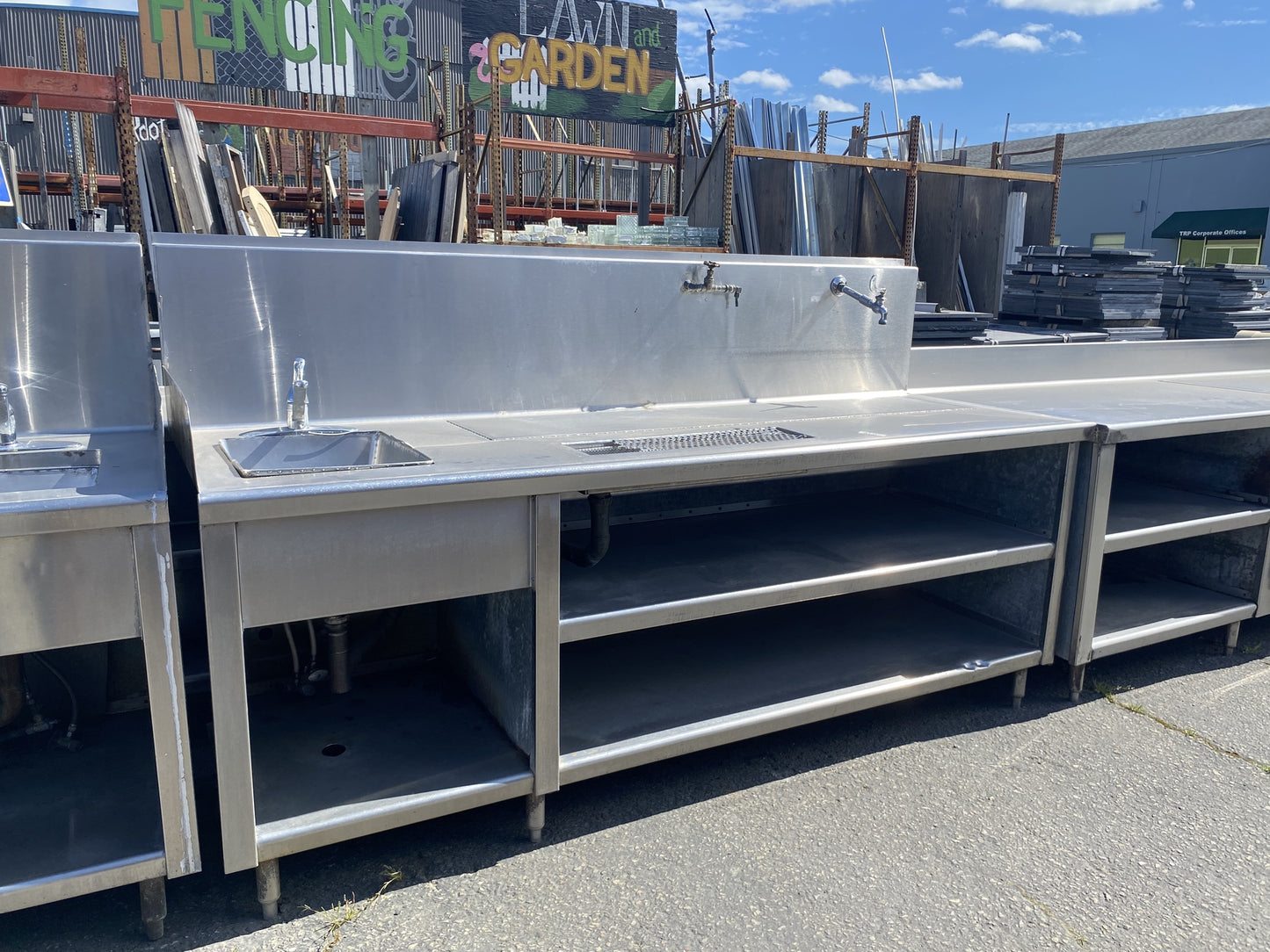 Restaurant Supply Stainless Steel Sink Table 1 TRP