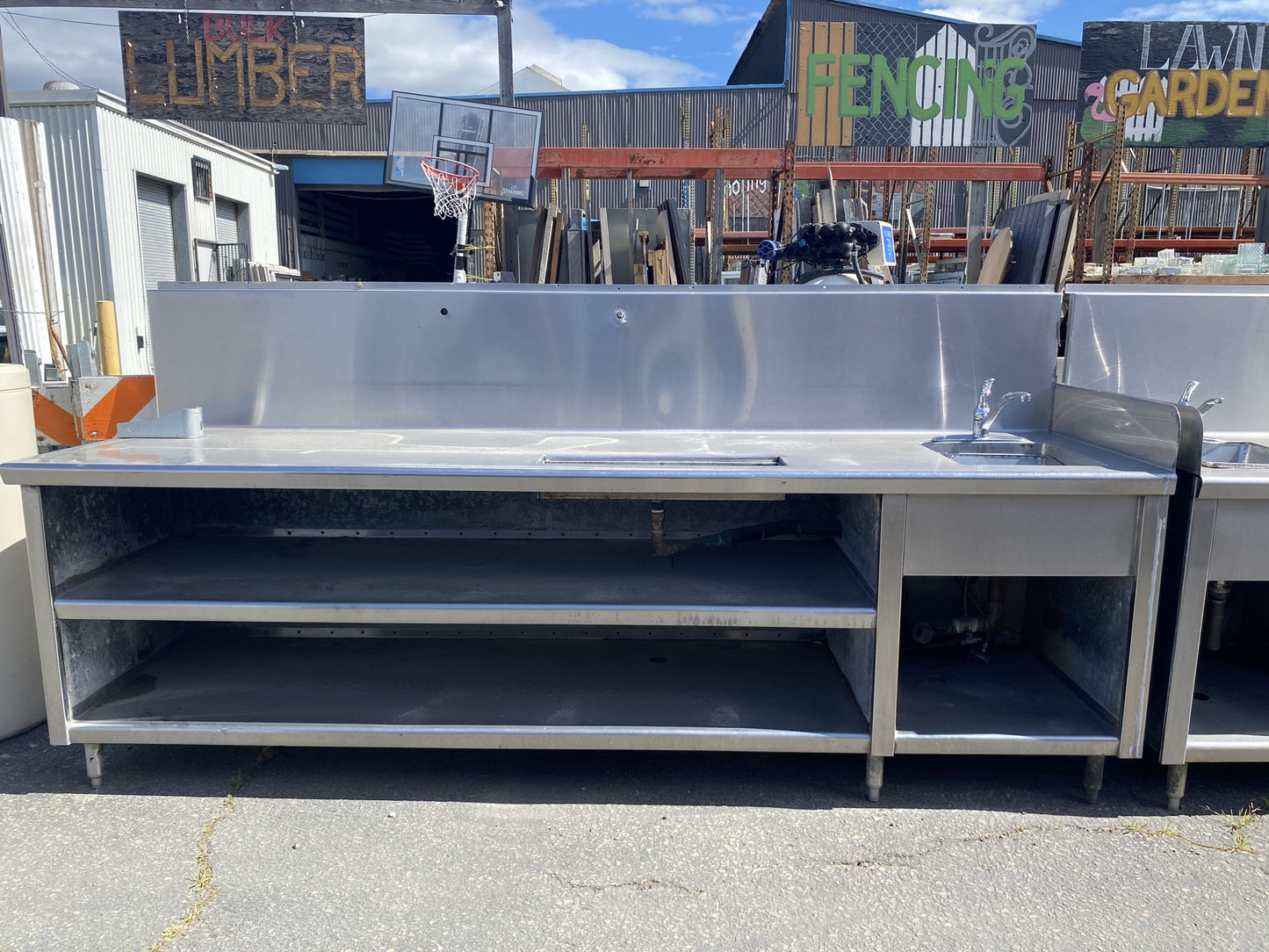 Restaurant Supply Stainless Steel Sink Table 2TRP