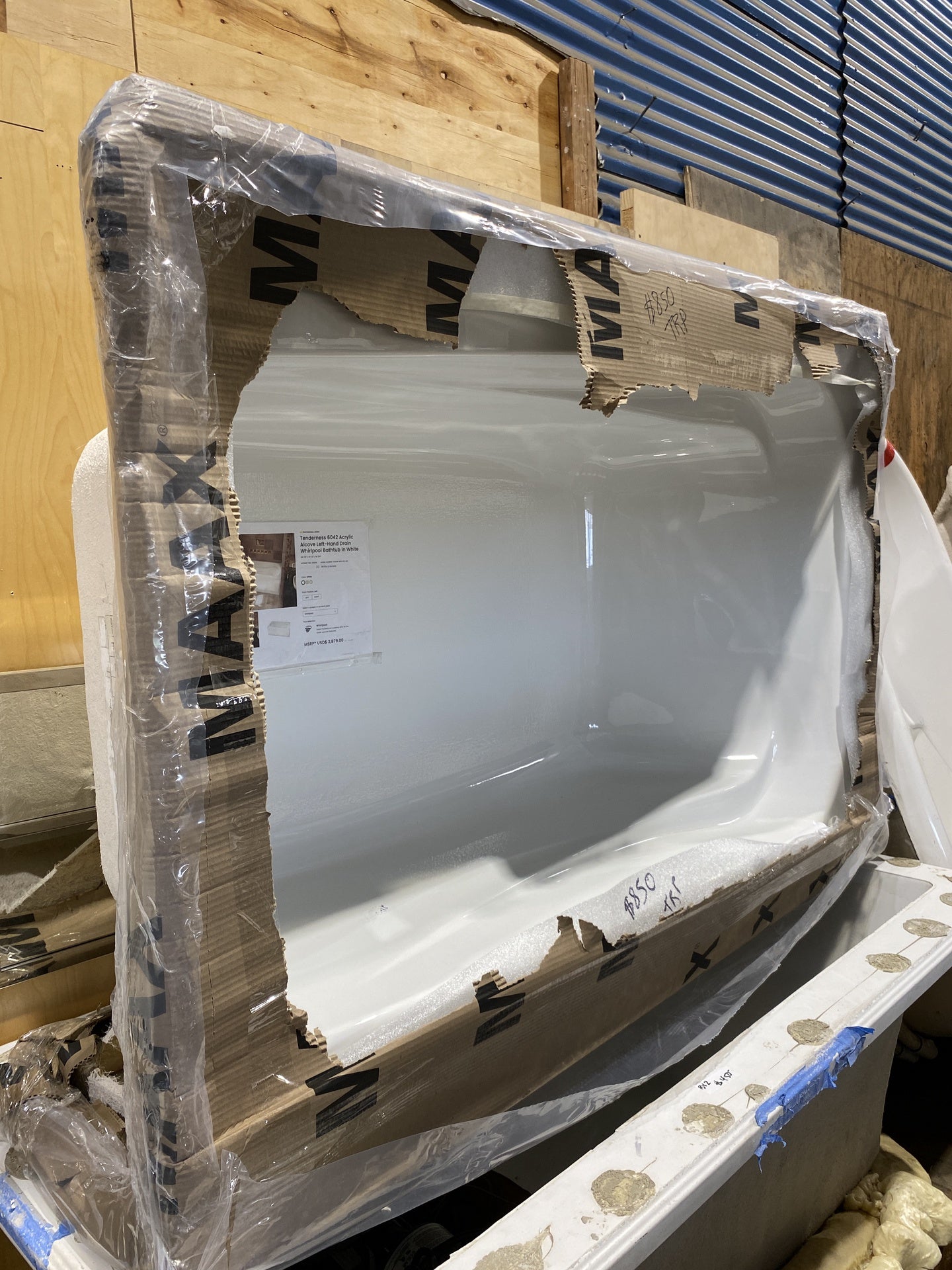 New Tenderness Acrylic Bathtub TRP
