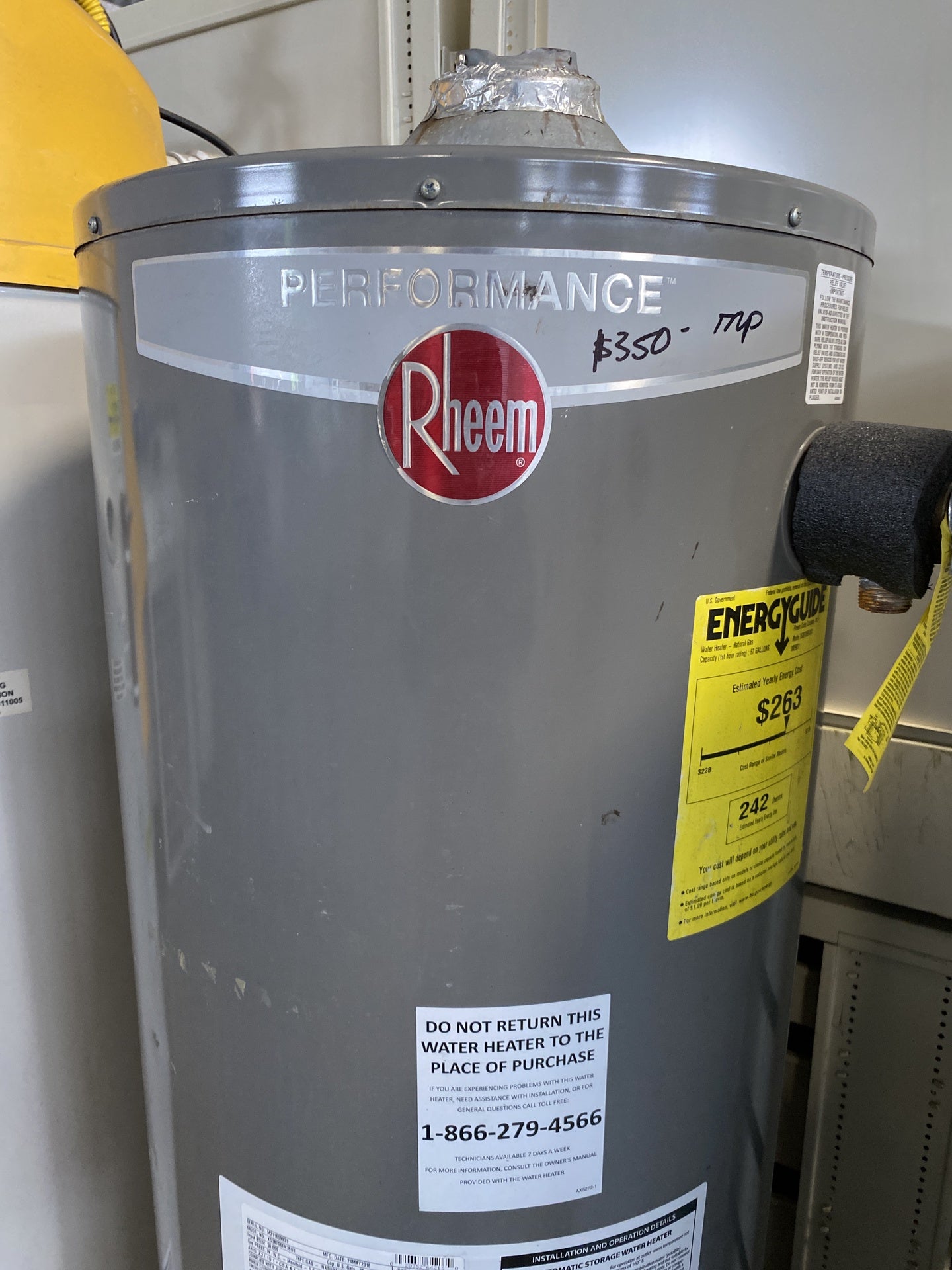 Rheem Water Heater TRP