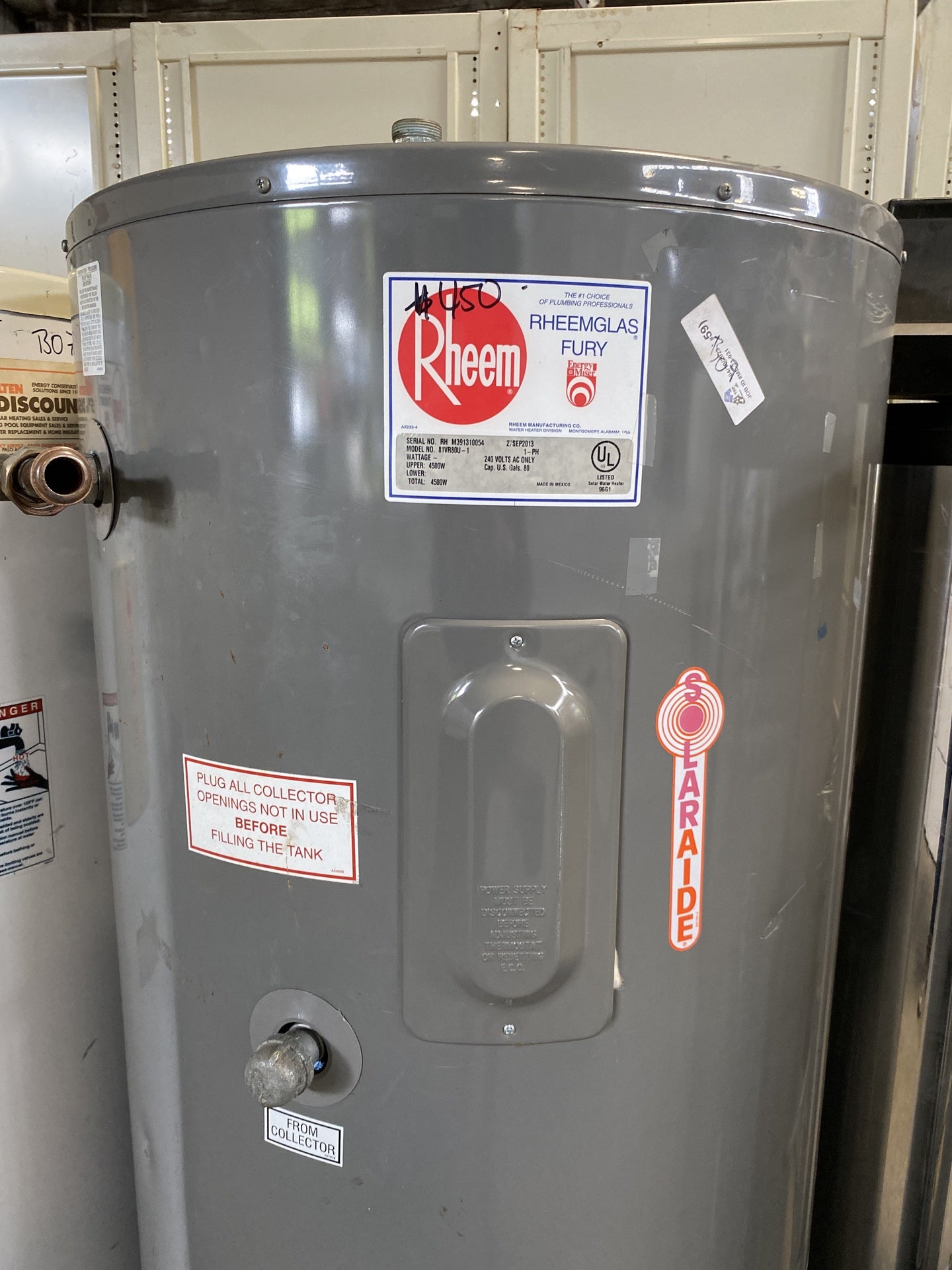 Rheemglas Fury Water Heater BO7