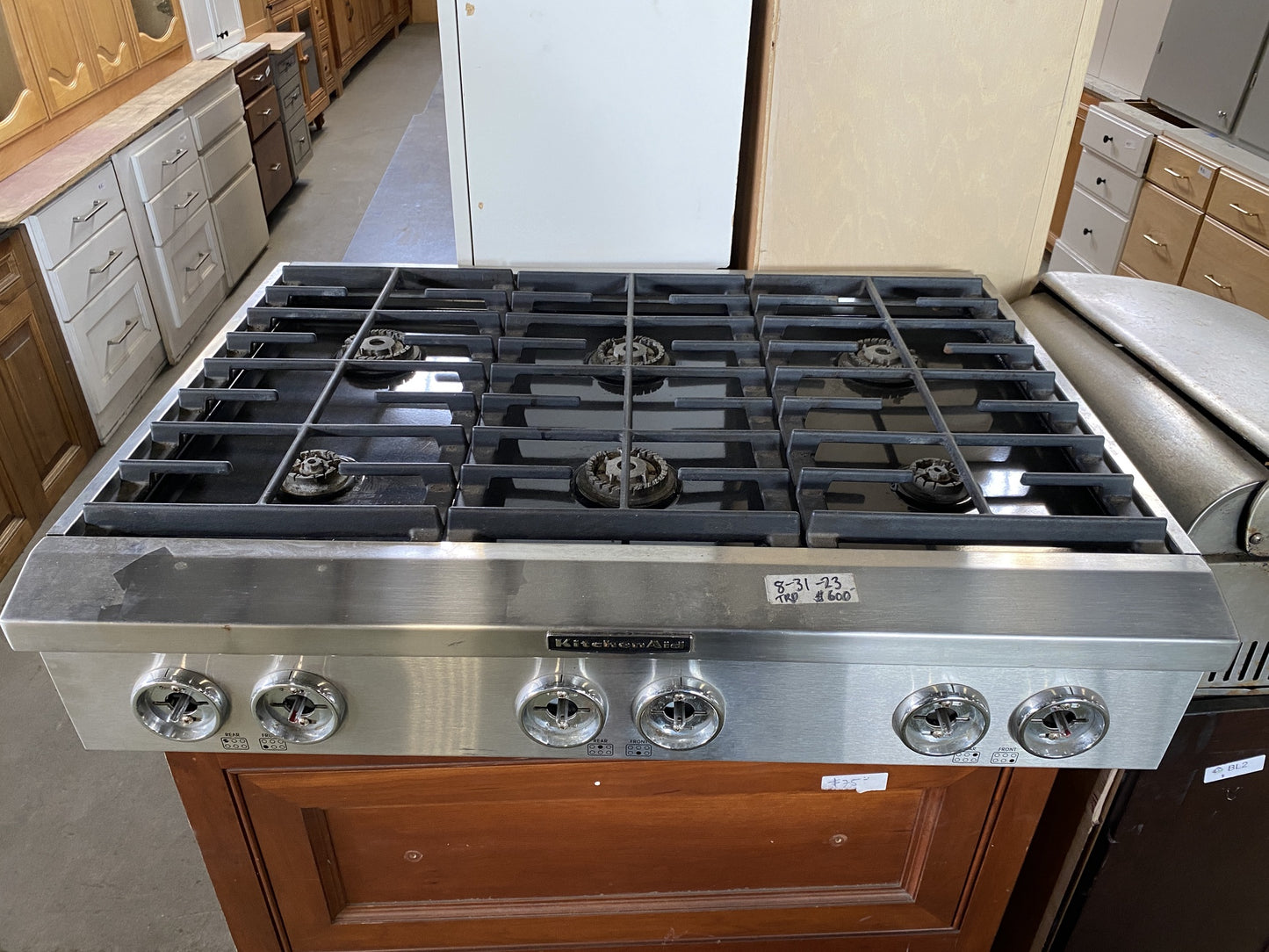 Kitchen Aid 6 Burner Gas Cooktop TRP