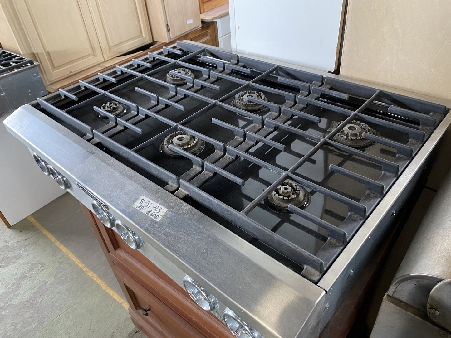 Kitchen Aid 6 Burner Gas Cooktop TRP