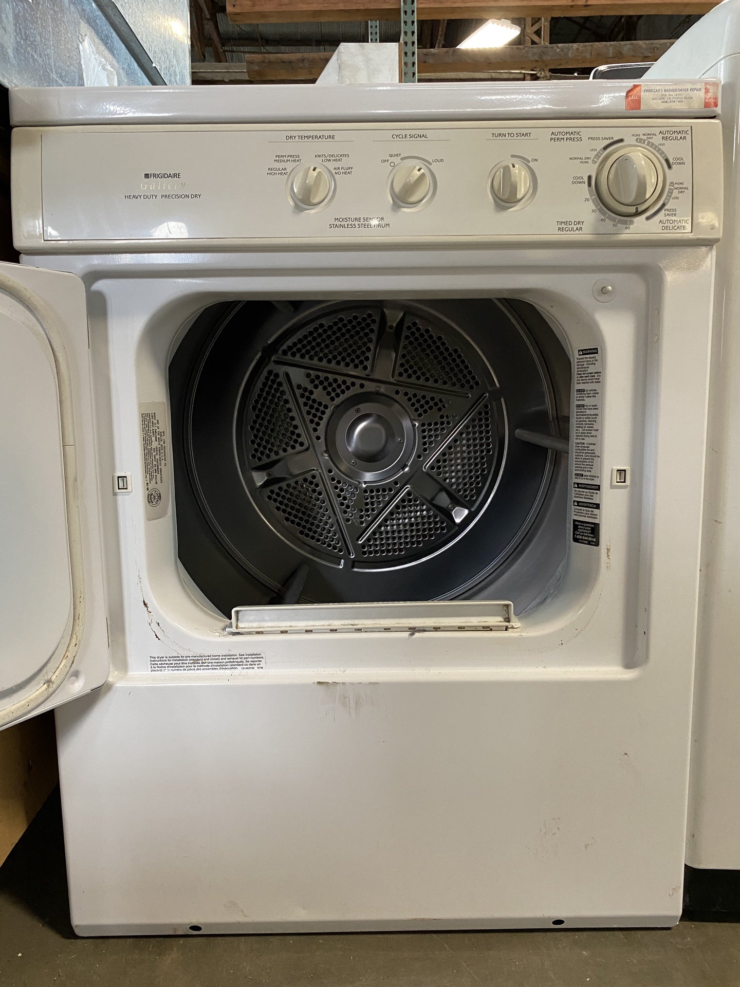 Frigidaire Gallery Gas Dryer TRP