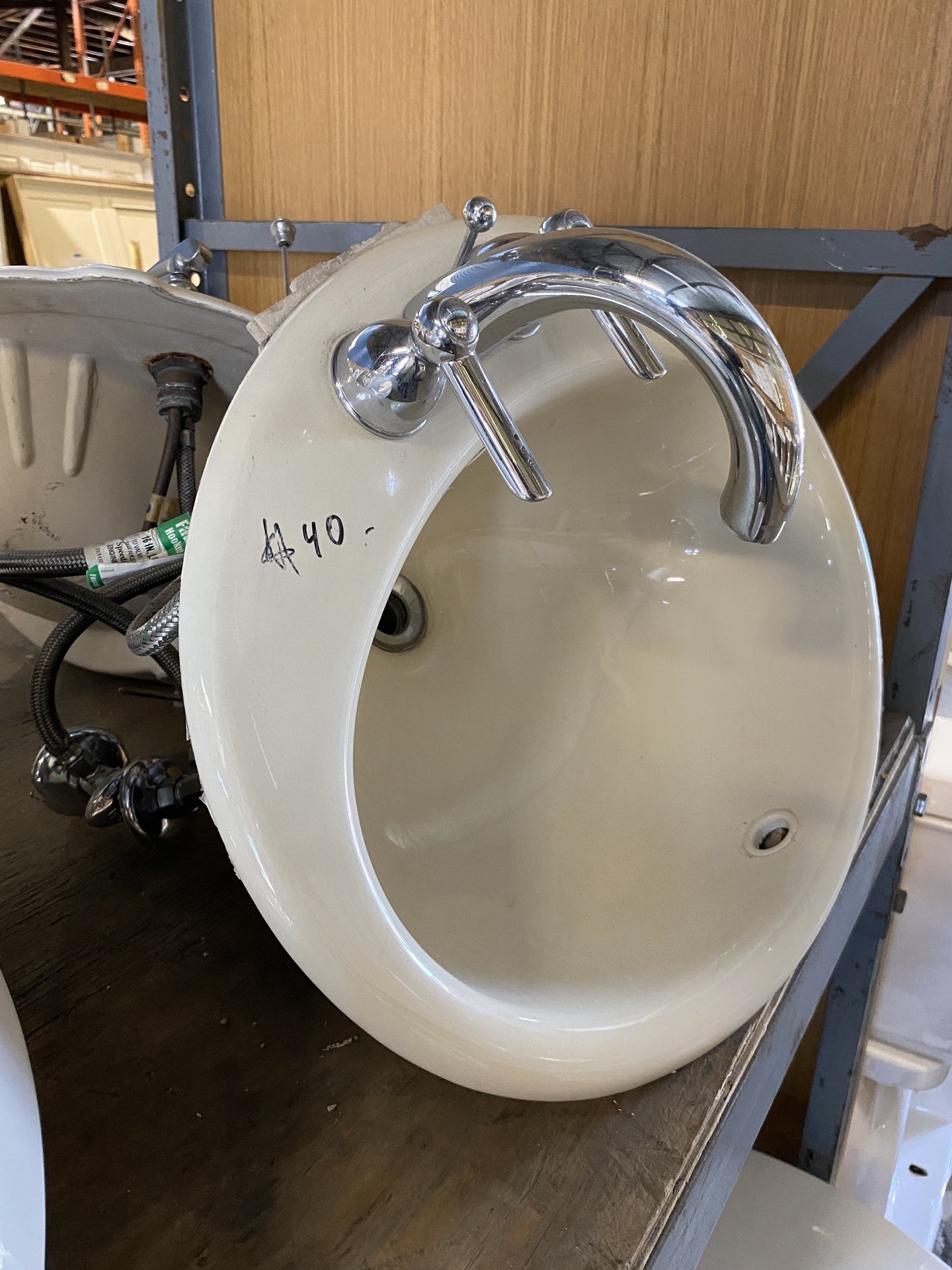 Cream Colored Oval Sink BP3