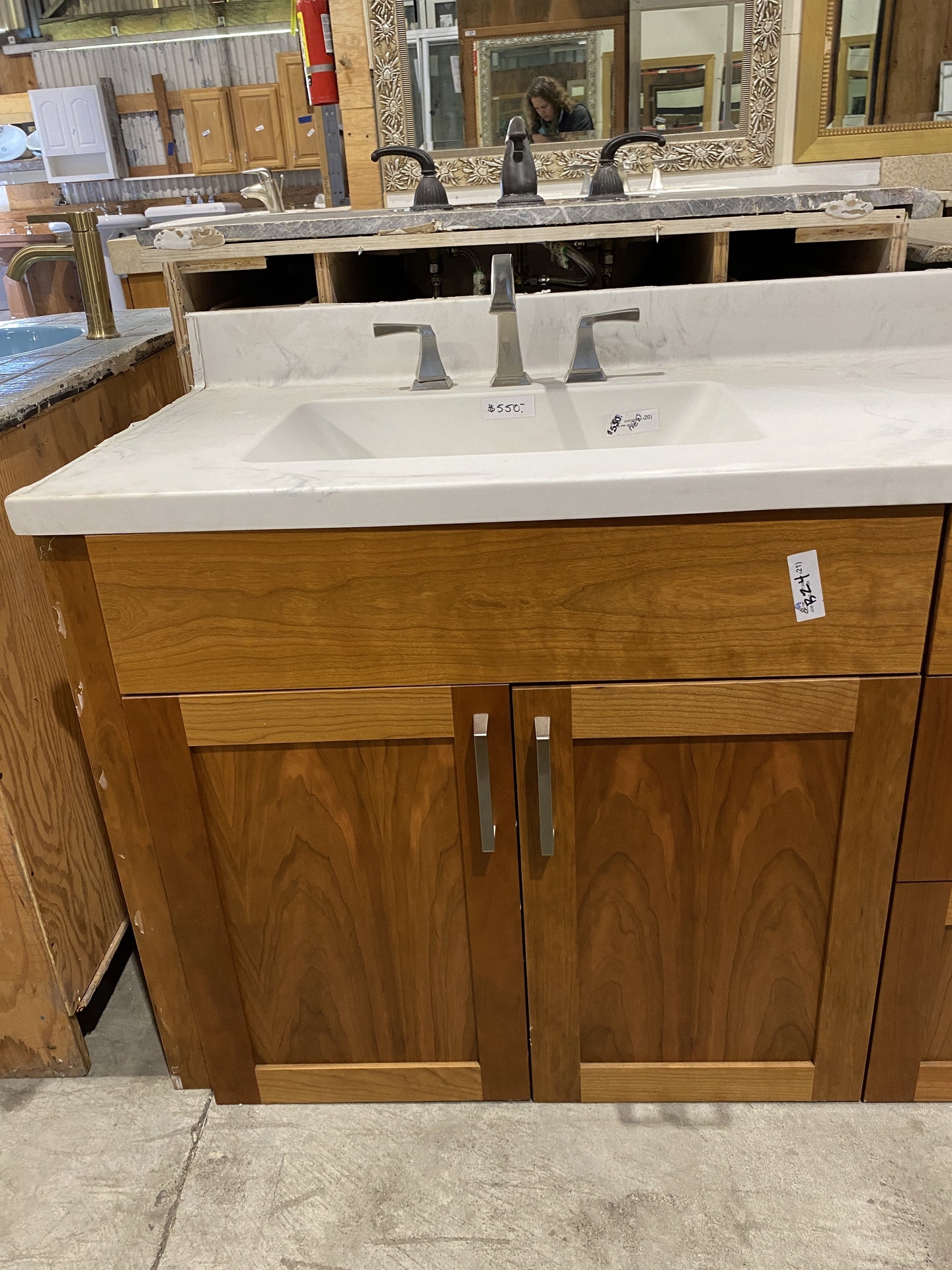 Wooden Bathroom Vanity BZ4