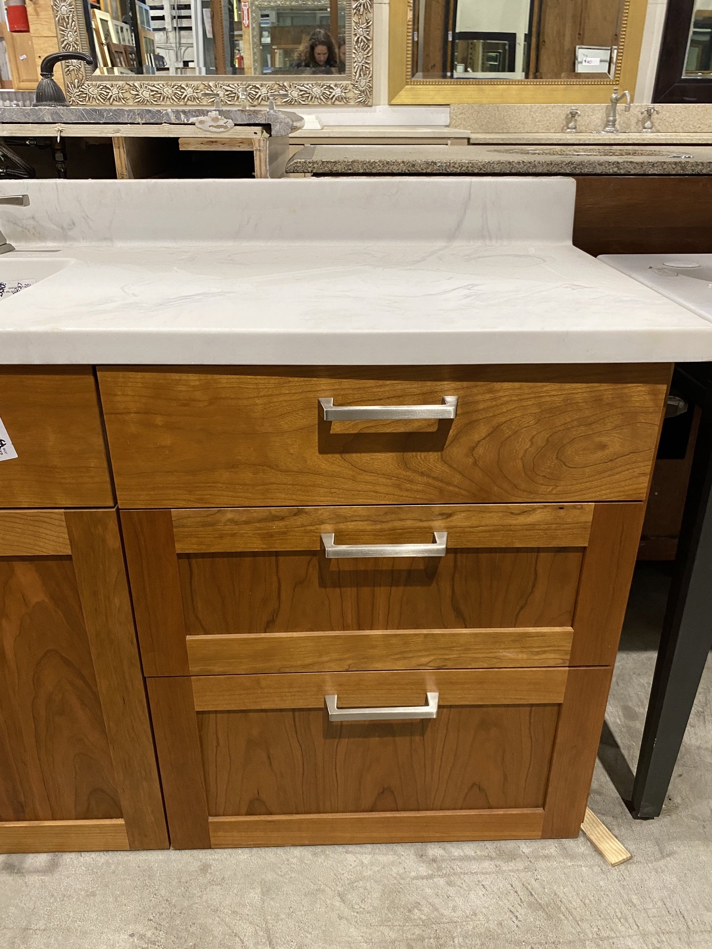 Wooden Bathroom Vanity BZ4
