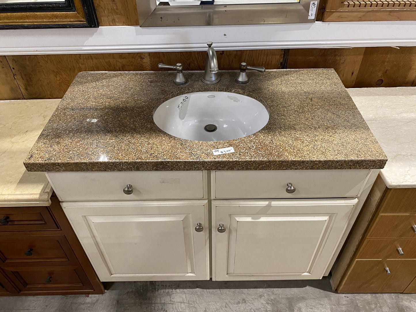 White Bathroom Vanity TRP