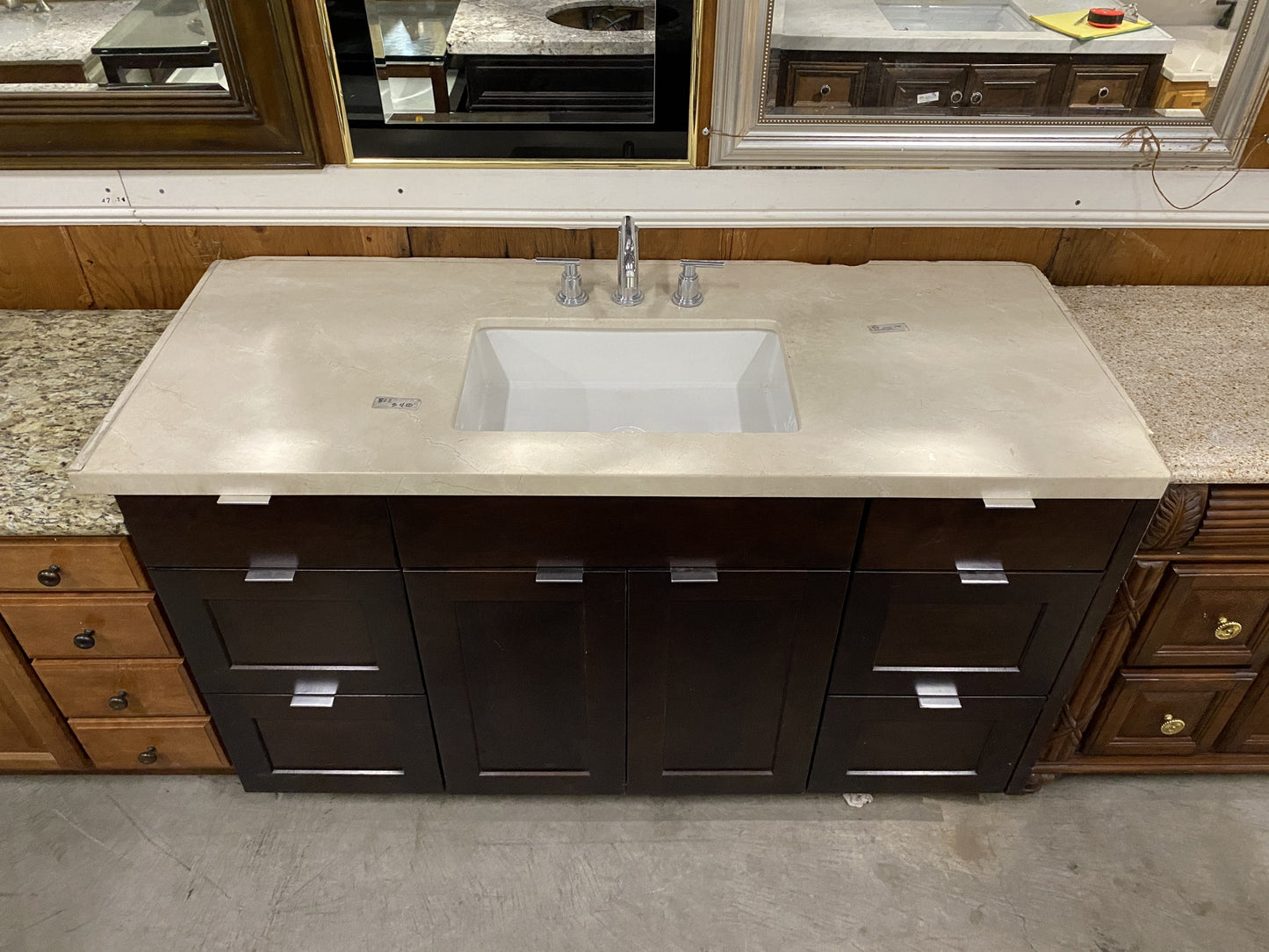Brown Wooden Bathroom Vanity BL2