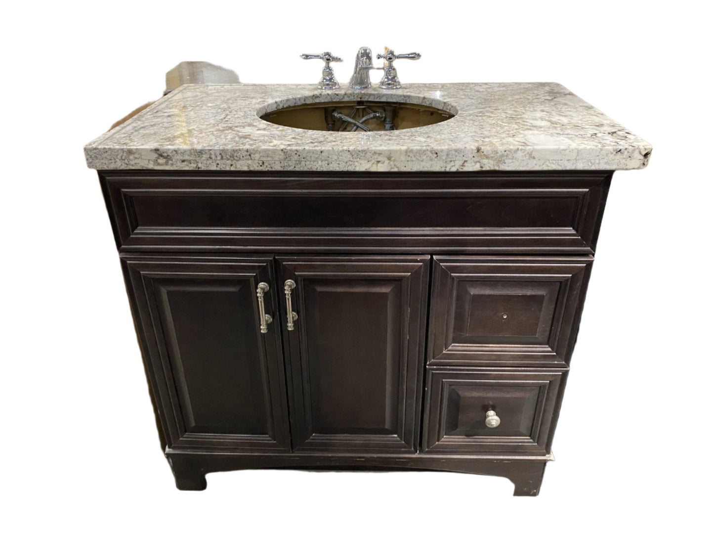Dark Brown Bathroom Vanity BQ6