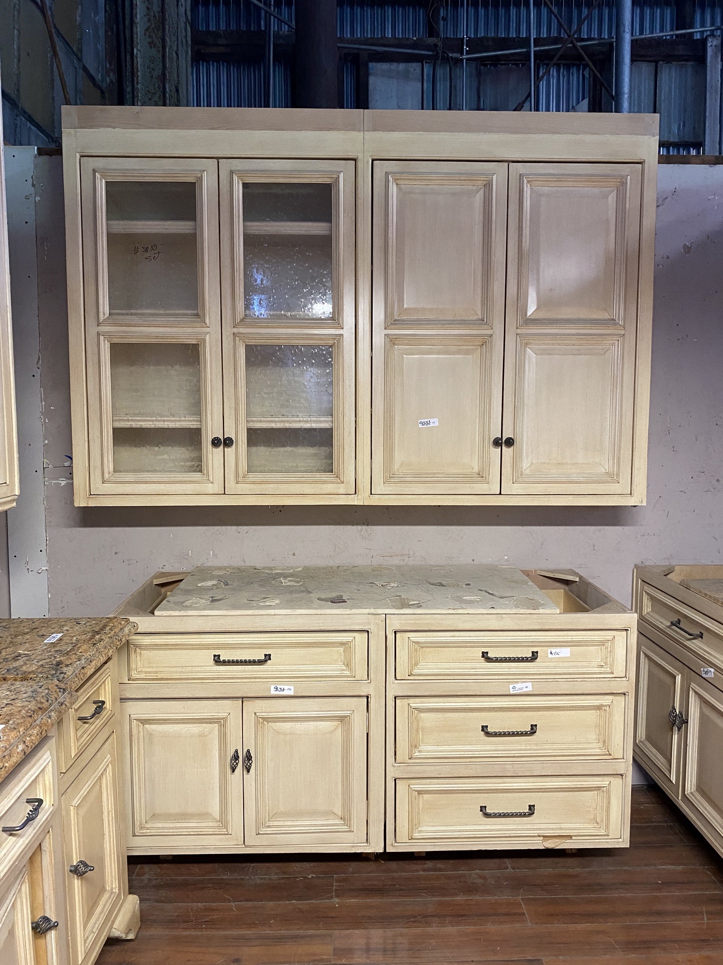 Cream Colored Cabinet Set BY3