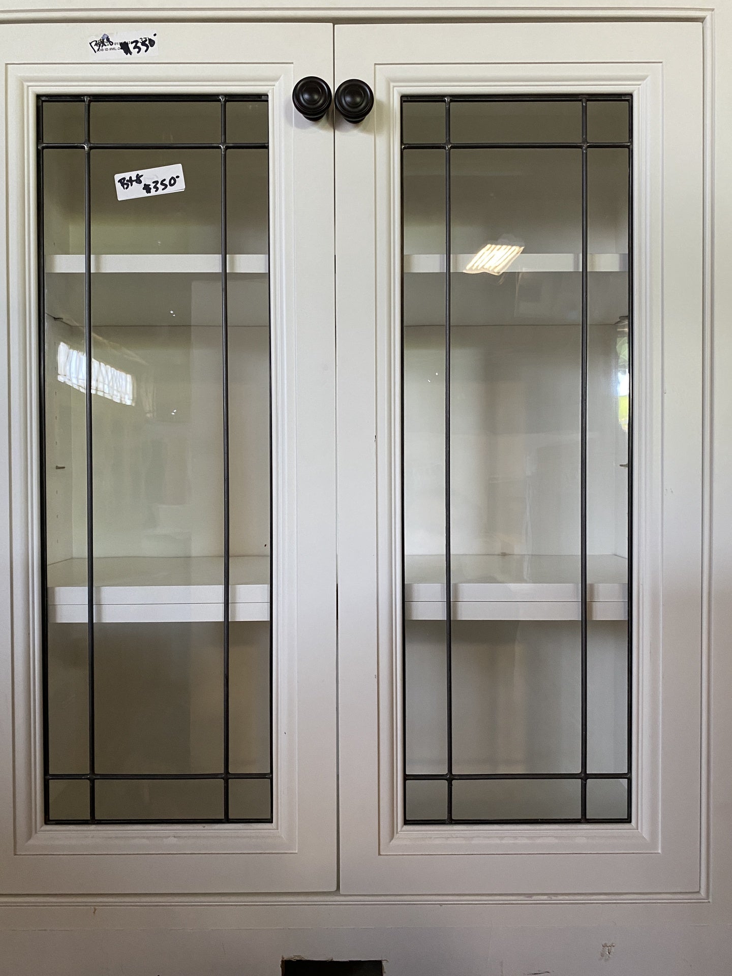 White Cabinets Glass Doors BX8