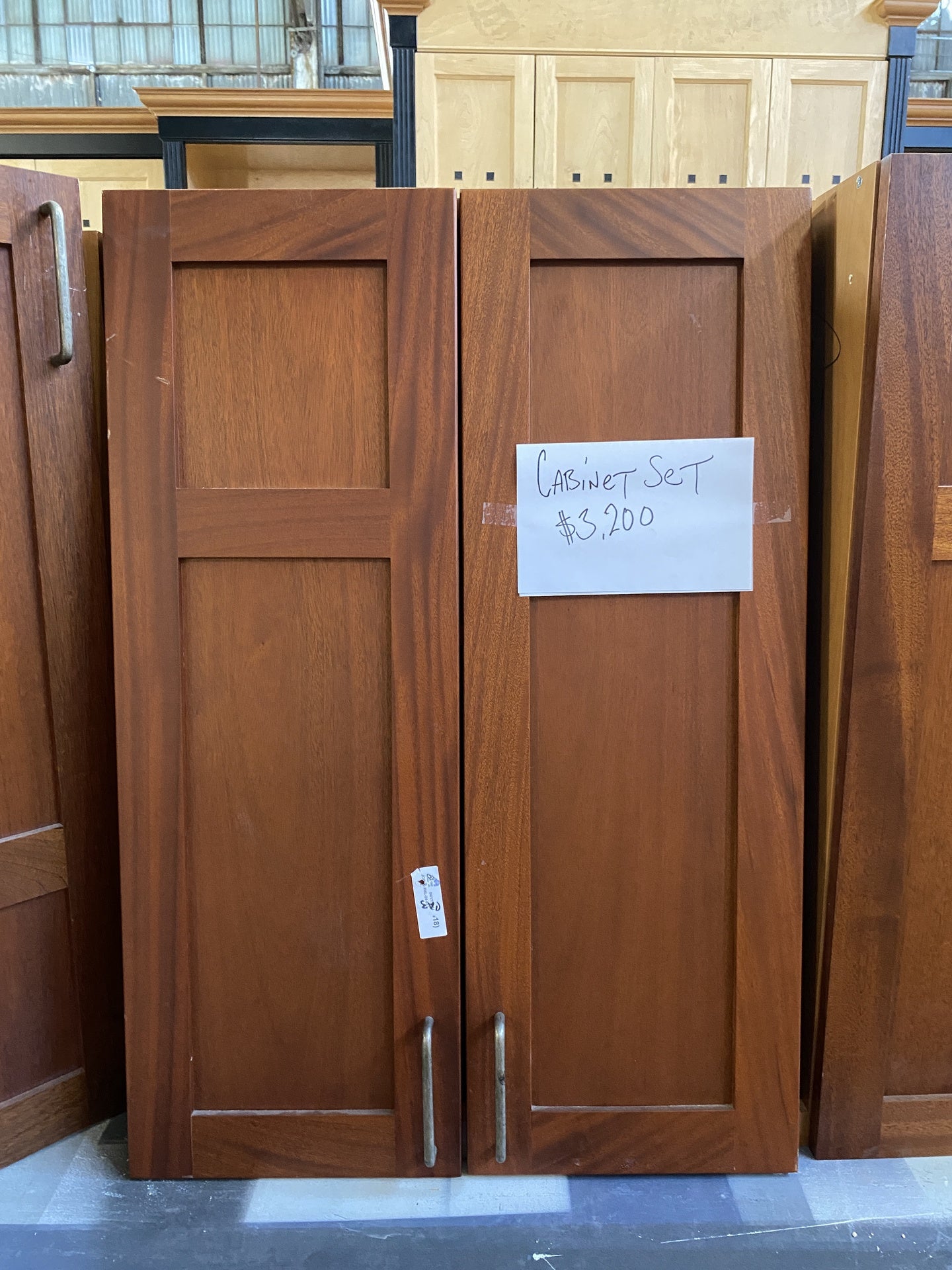 Brown Wooden Cabinet Set CA3
