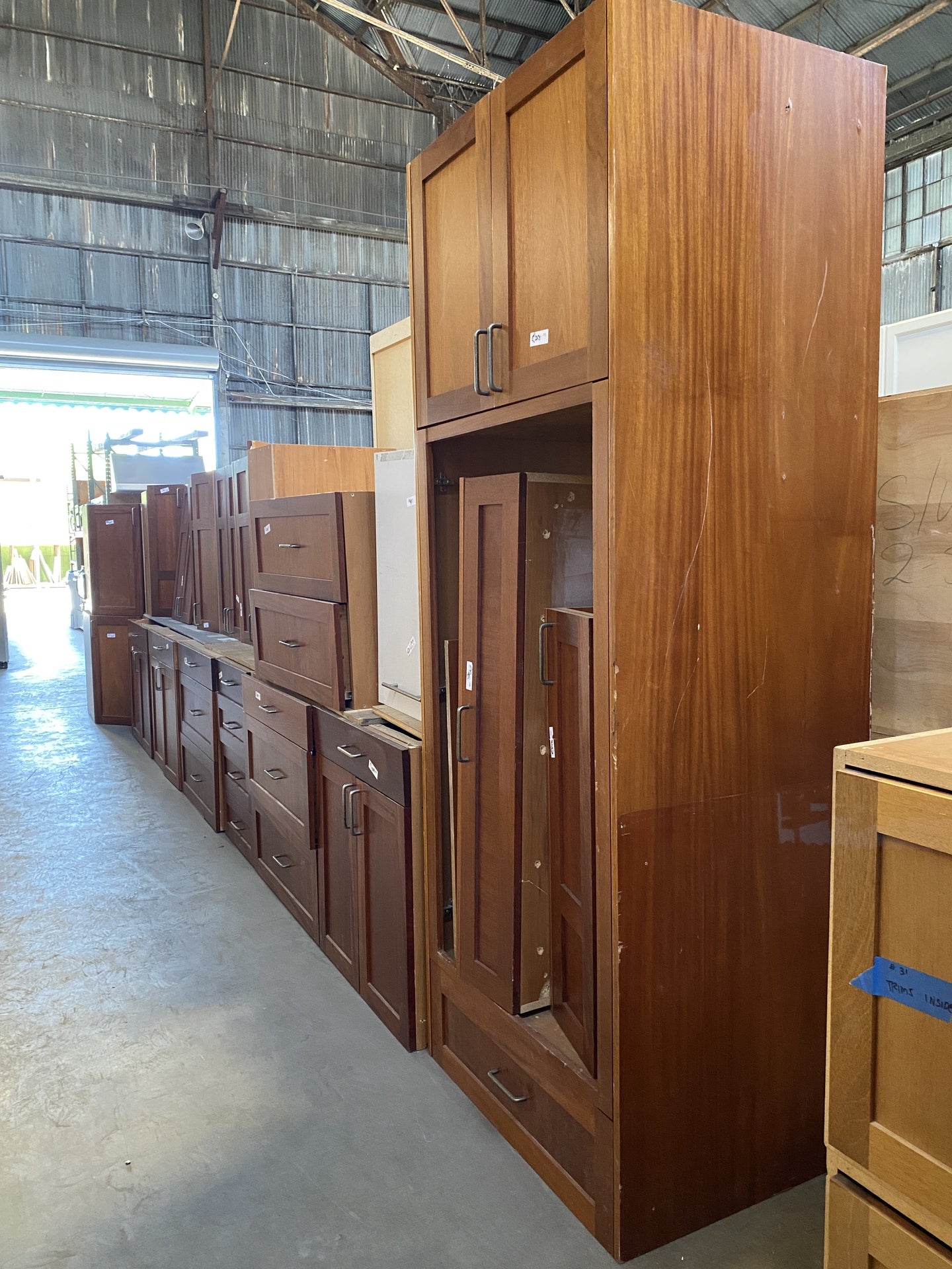Brown Wooden Cabinet Set CA3