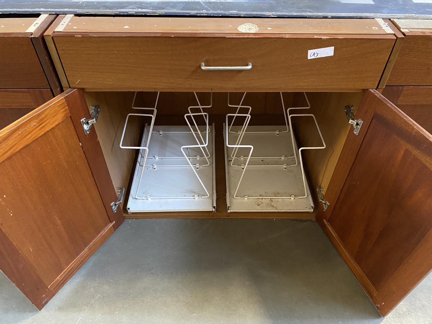 Brown Wooden Cabinet Set CA3