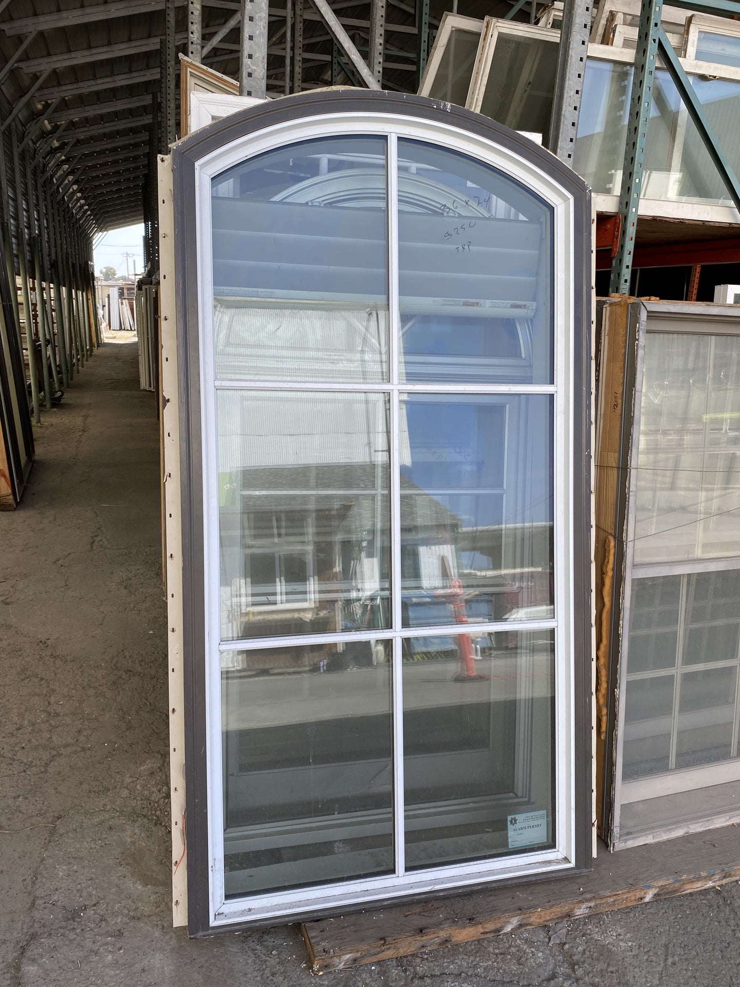 Metal Window with Arched Top TRP