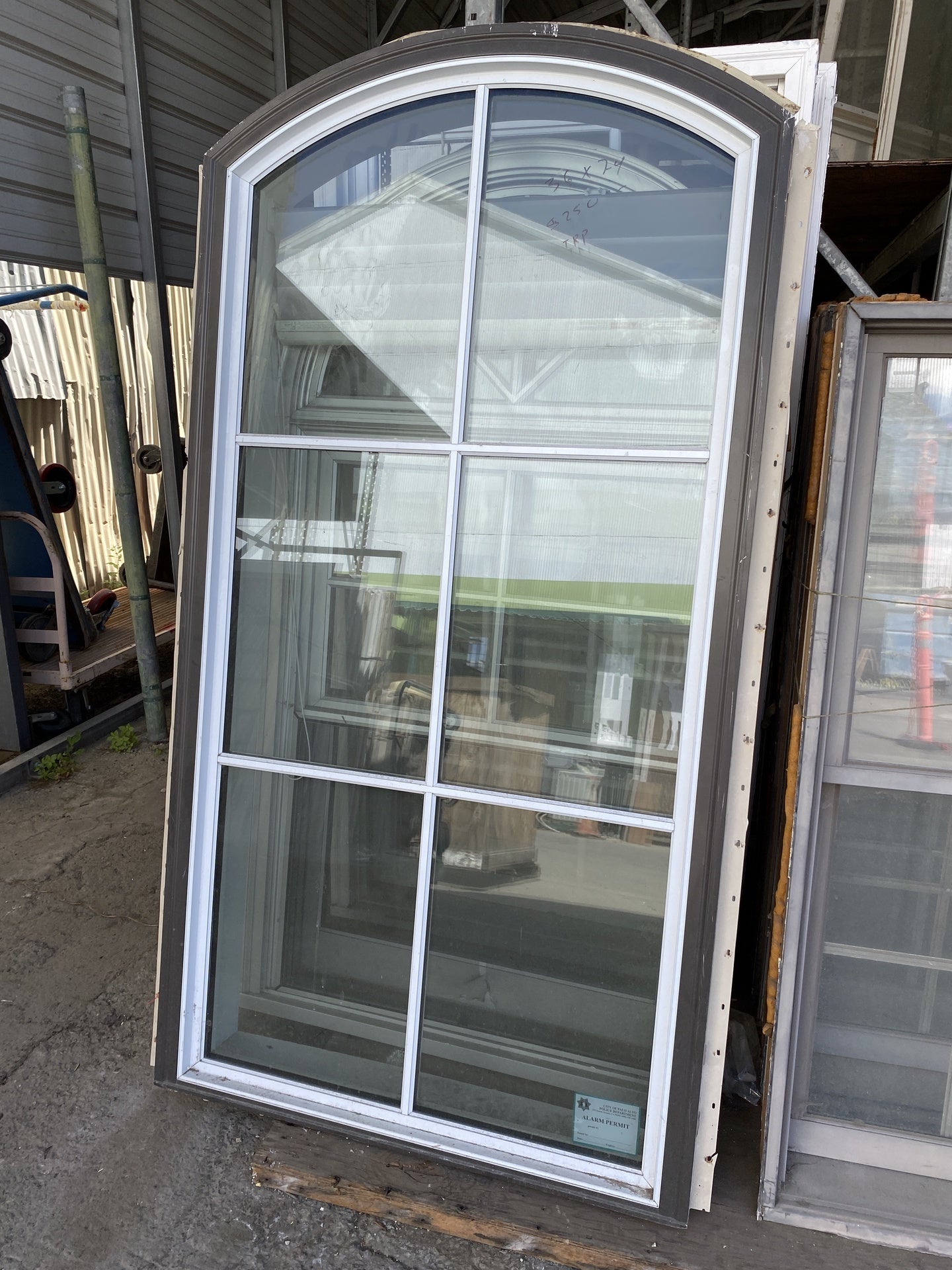 Metal Window with Arched Top TRP