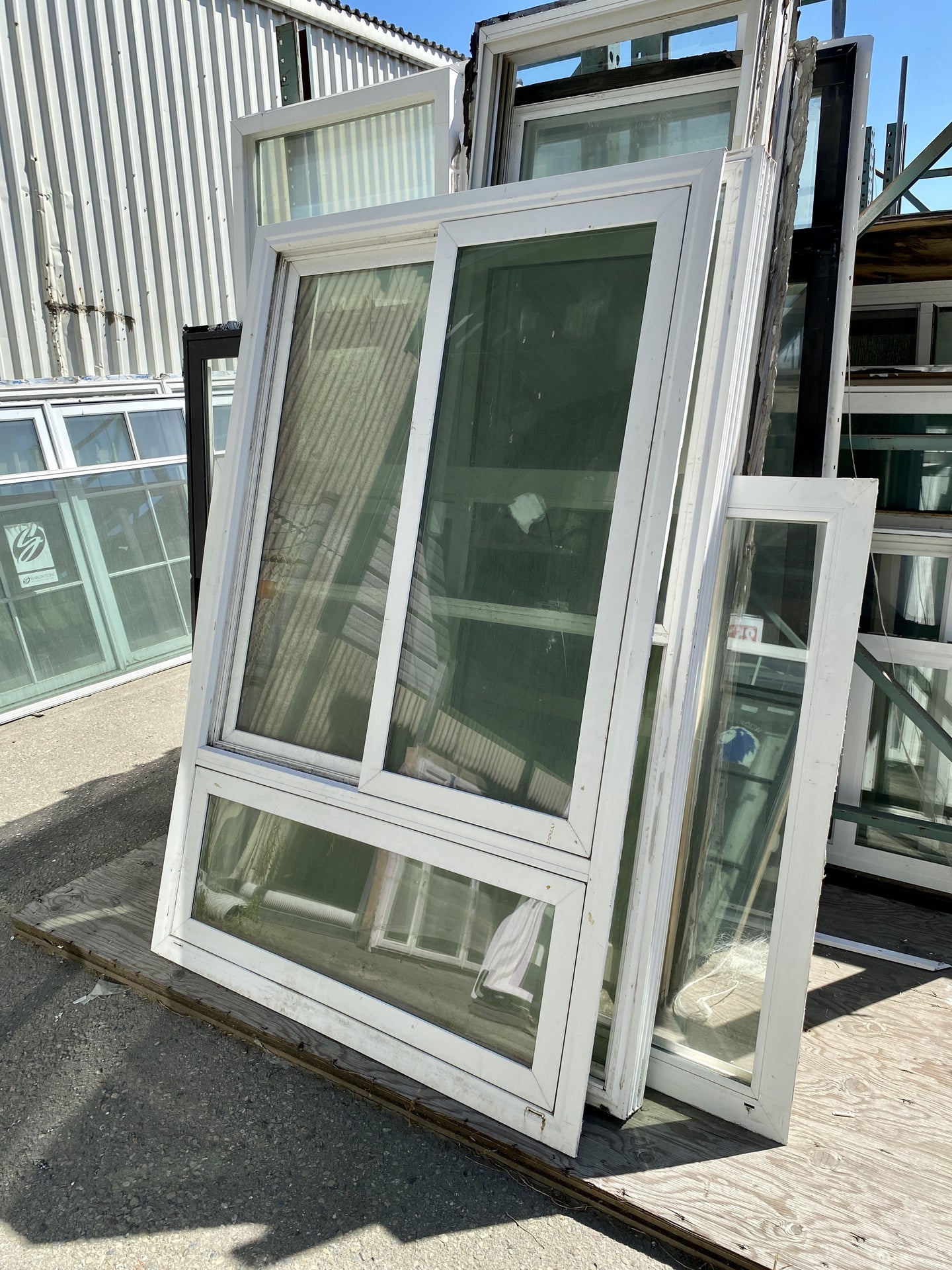 3 Panel White Vinyl Window TRP