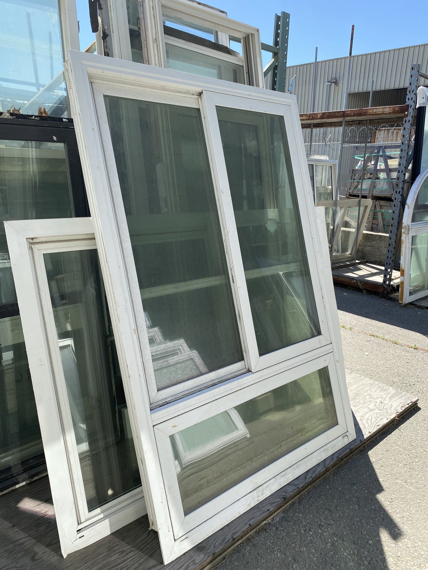 3 Panel White Vinyl Window TRP