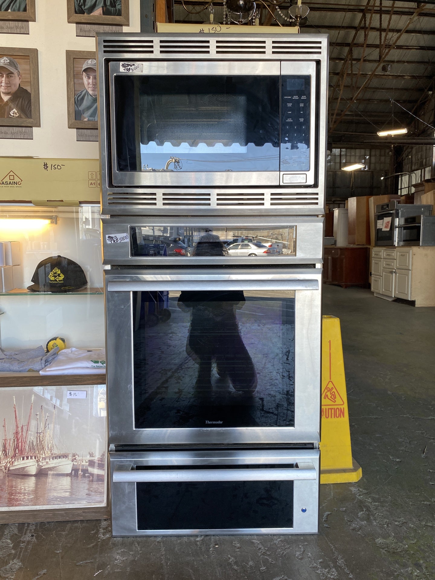 Thermador Single Oven and Microwave Set TRP