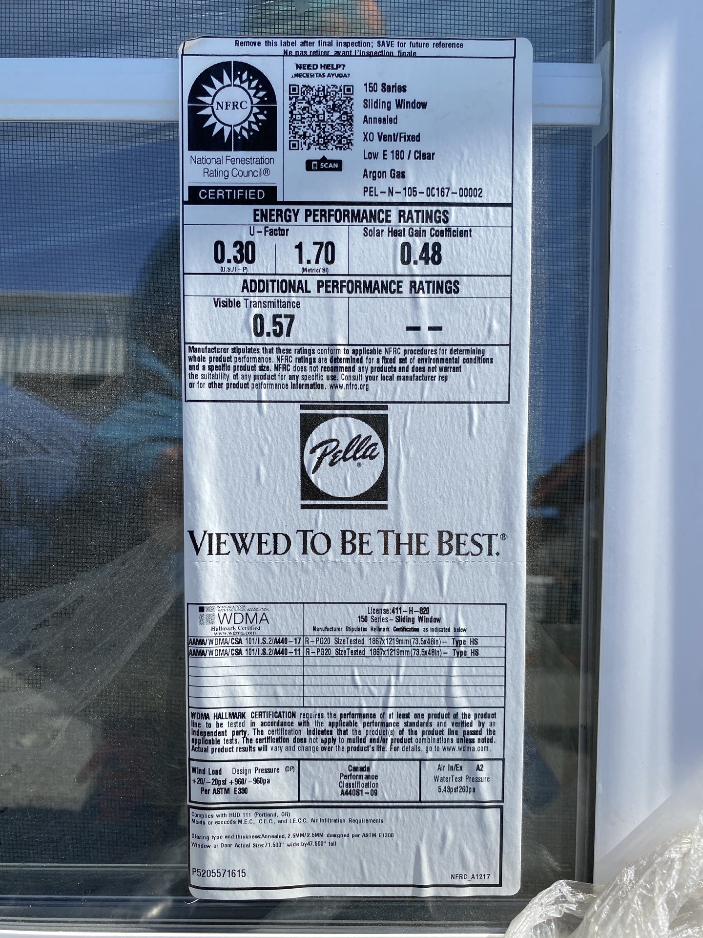 New Pella Sliding Window TRP