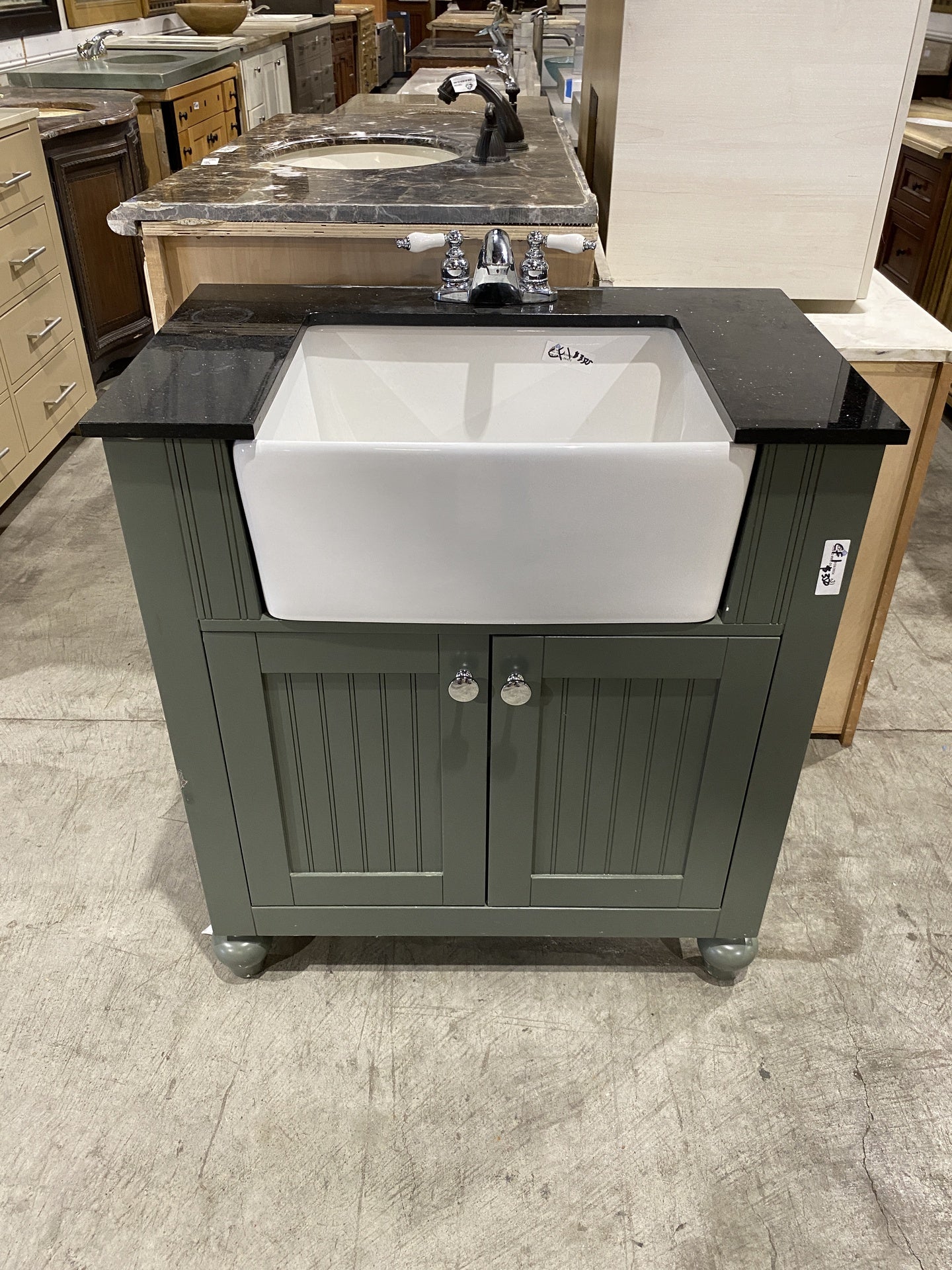 Vanity with Farmhouse Sink CF1