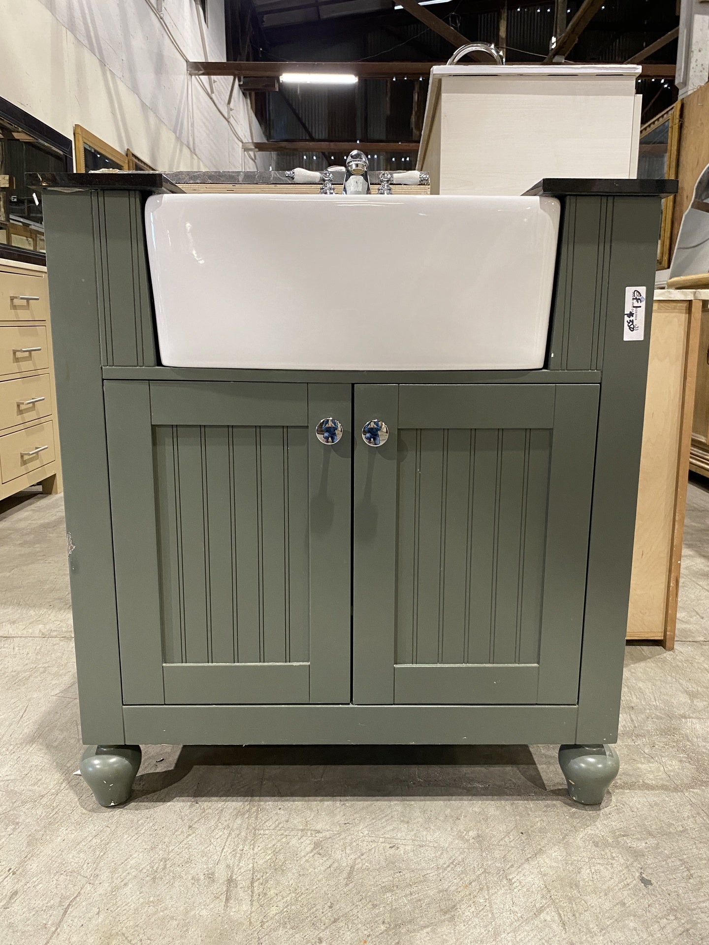 Vanity with Farmhouse Sink CF1